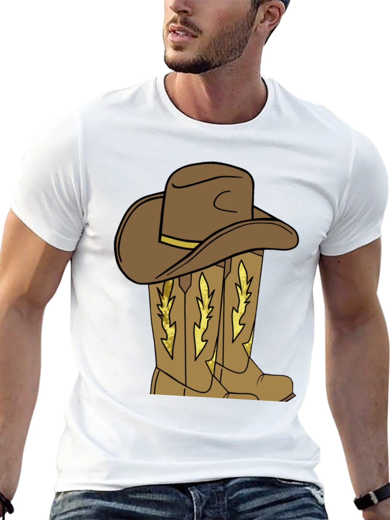 Cowboy Hat and Boots Graphic T-Shirt