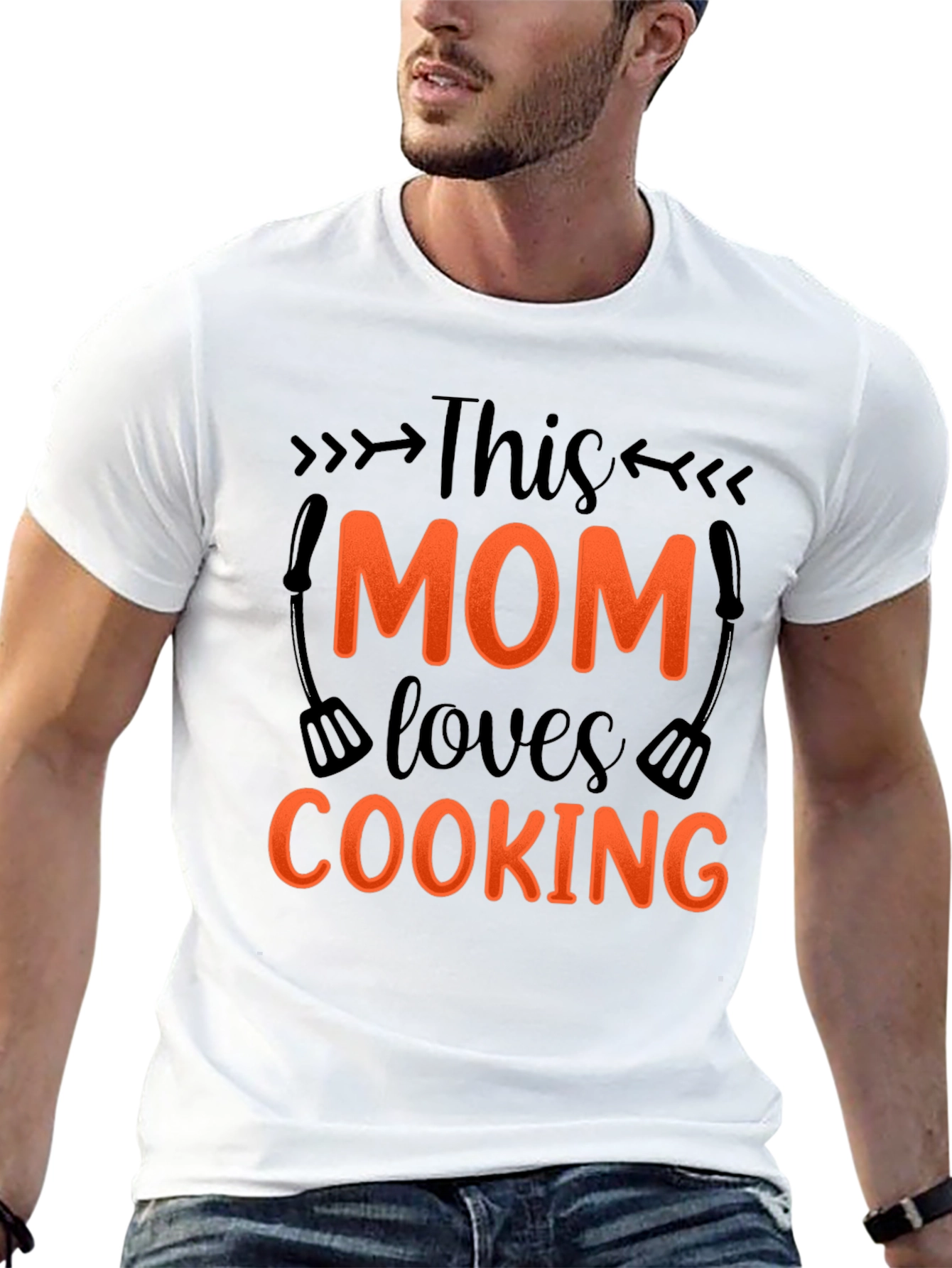 This Mom Loves Cooking - Graphic T-Shirt