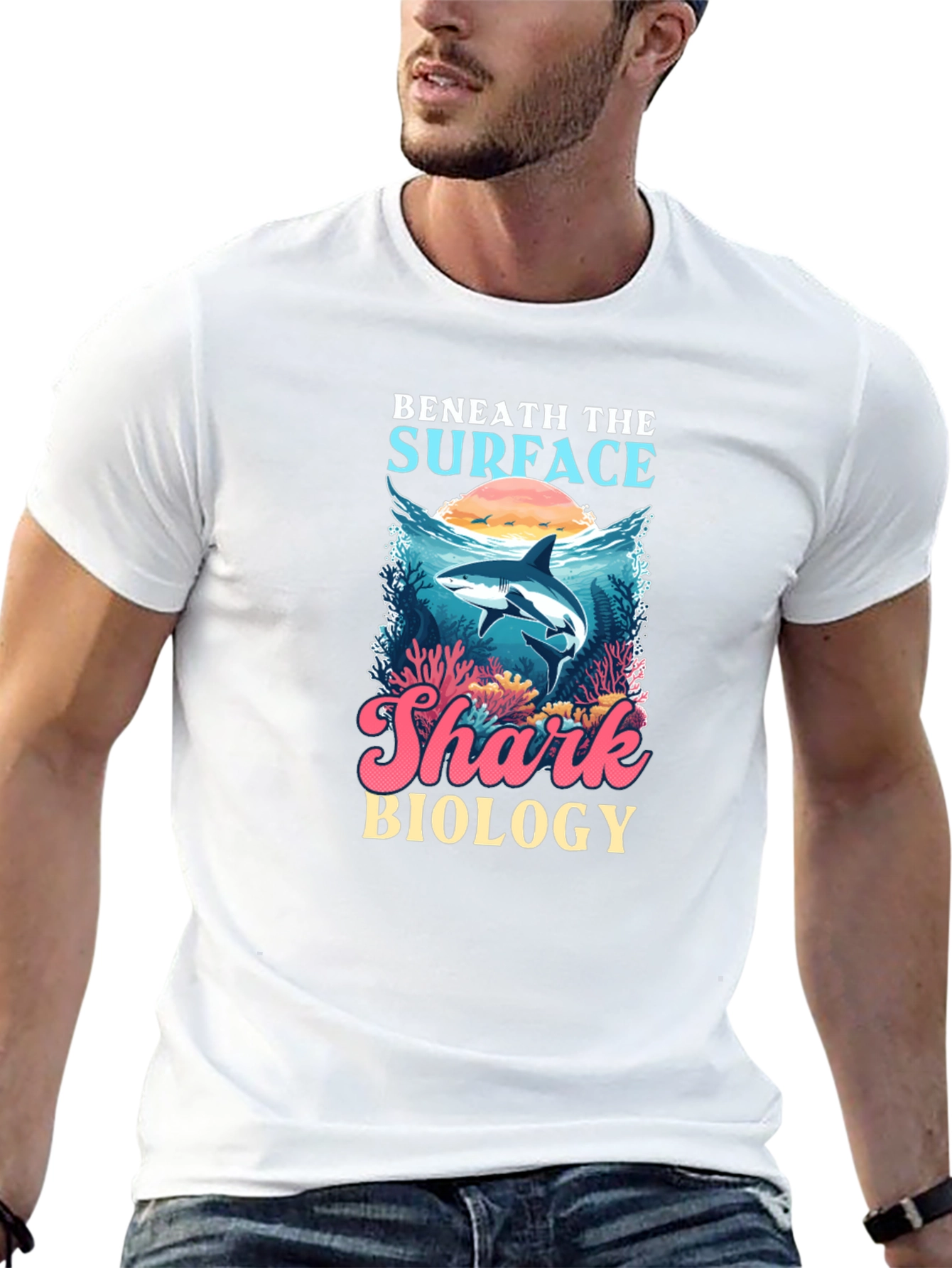 Beneath The Surface Shark Biology T-Shirt