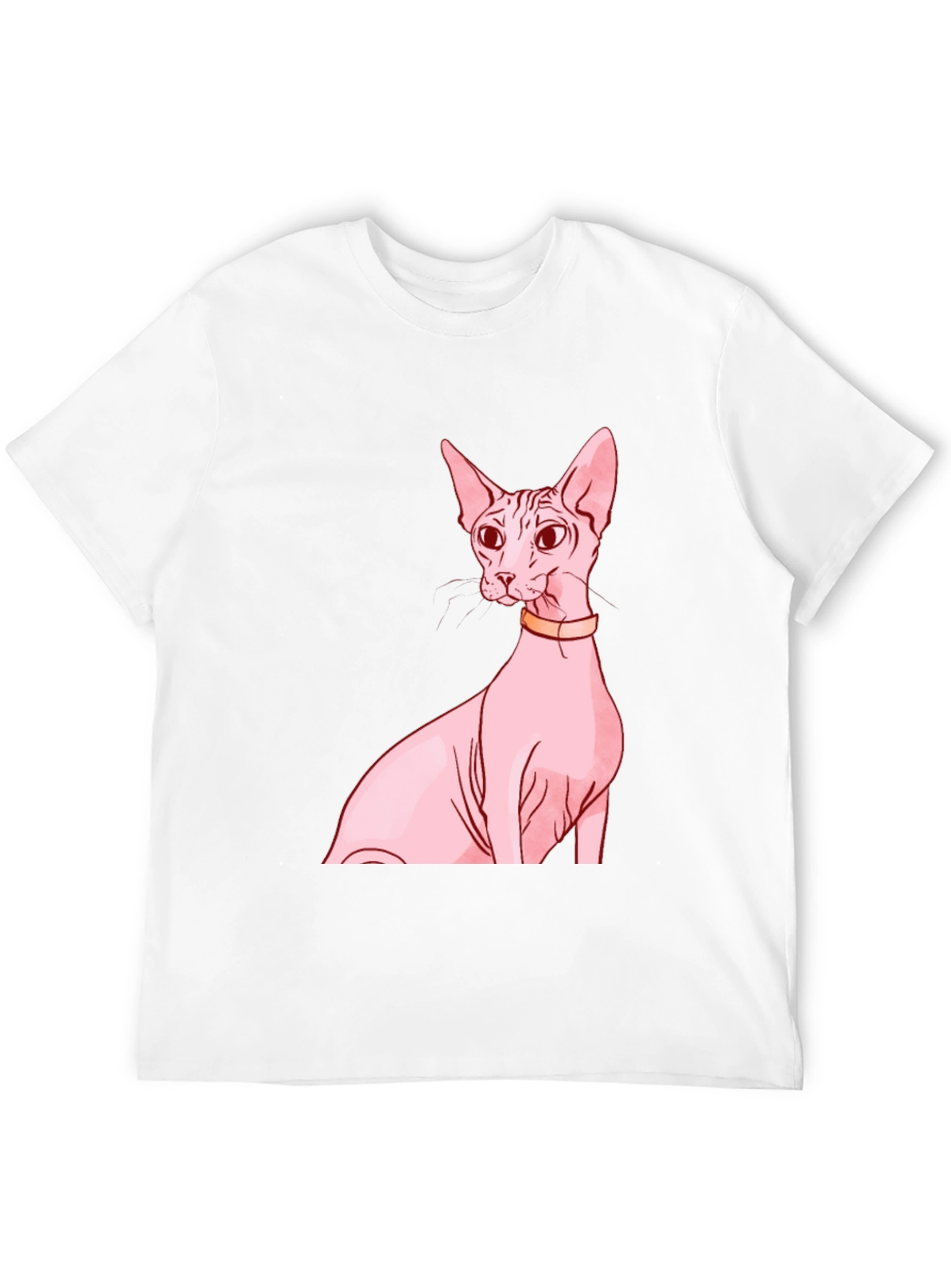 Black Sphynx Cat Graphic Tee