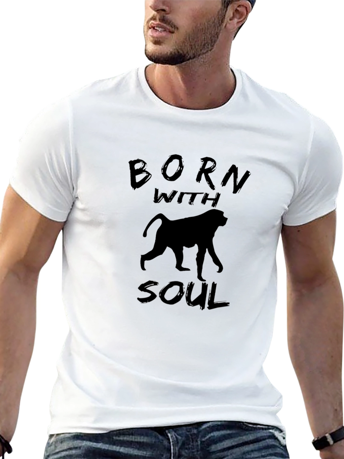 Born with Soul Graphic Tee - Black