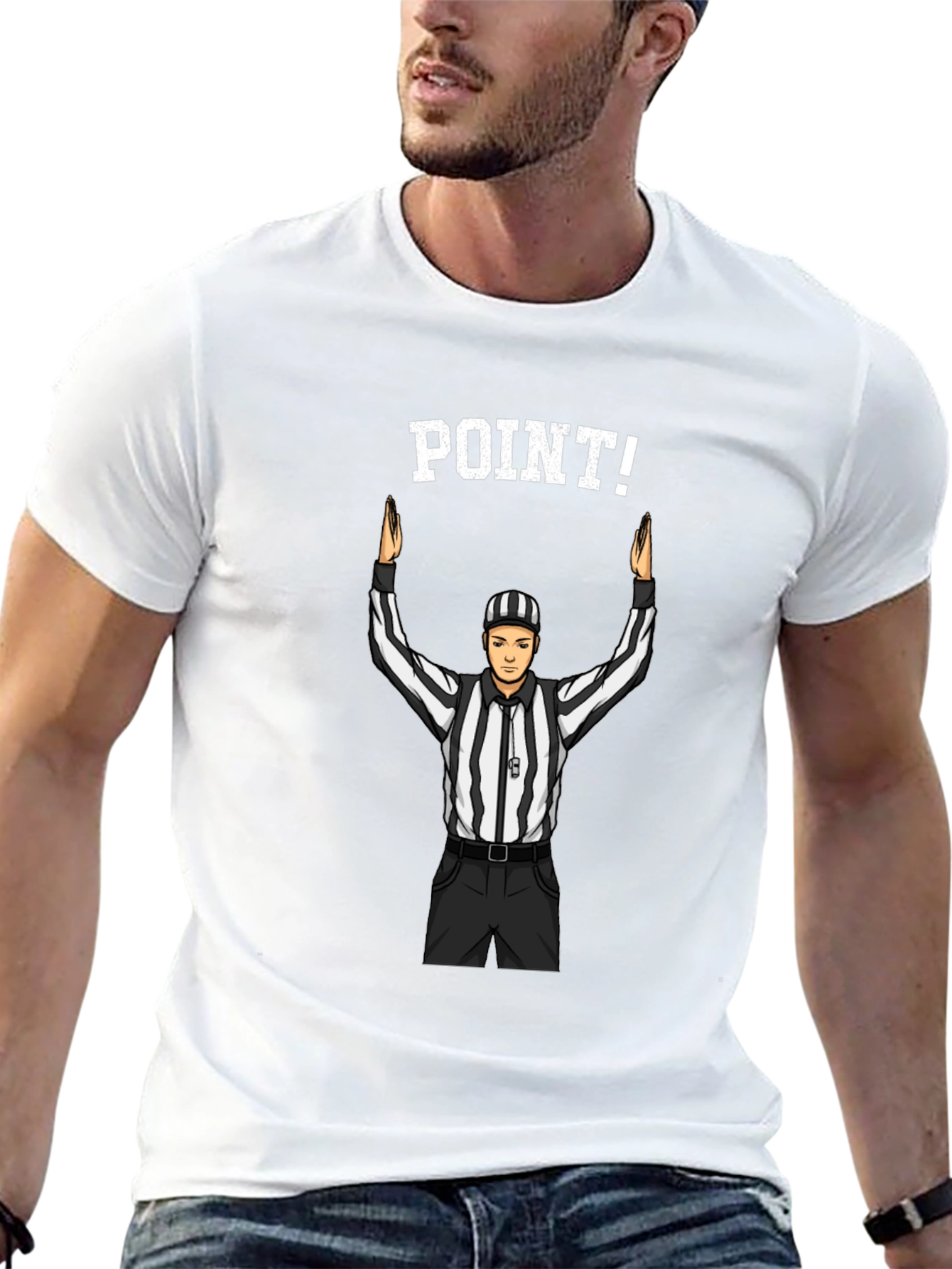 Referee Point! T-Shirt - Black