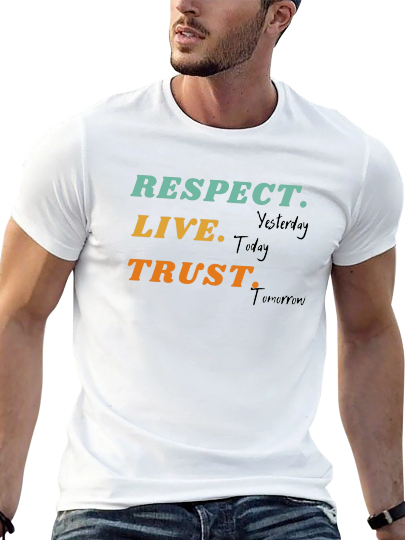 Respect Live Trust T-Shirt Motivational Tee