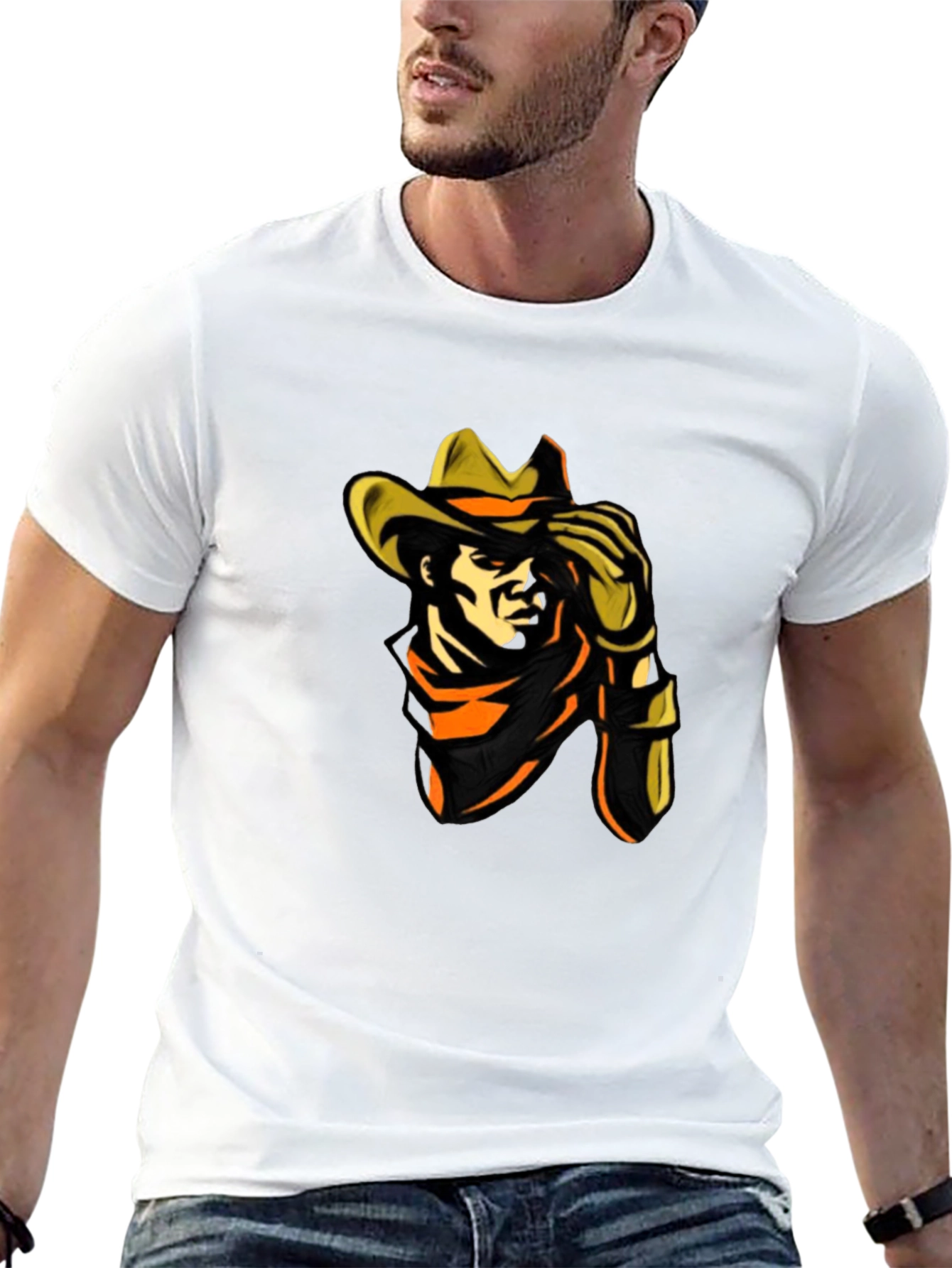Cowboy Graphic Black T-Shirt