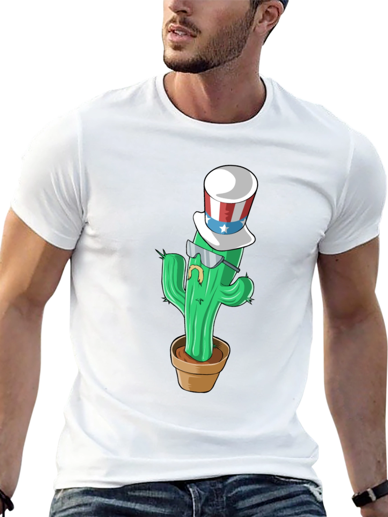 Patriotic Cactus T-Shirt