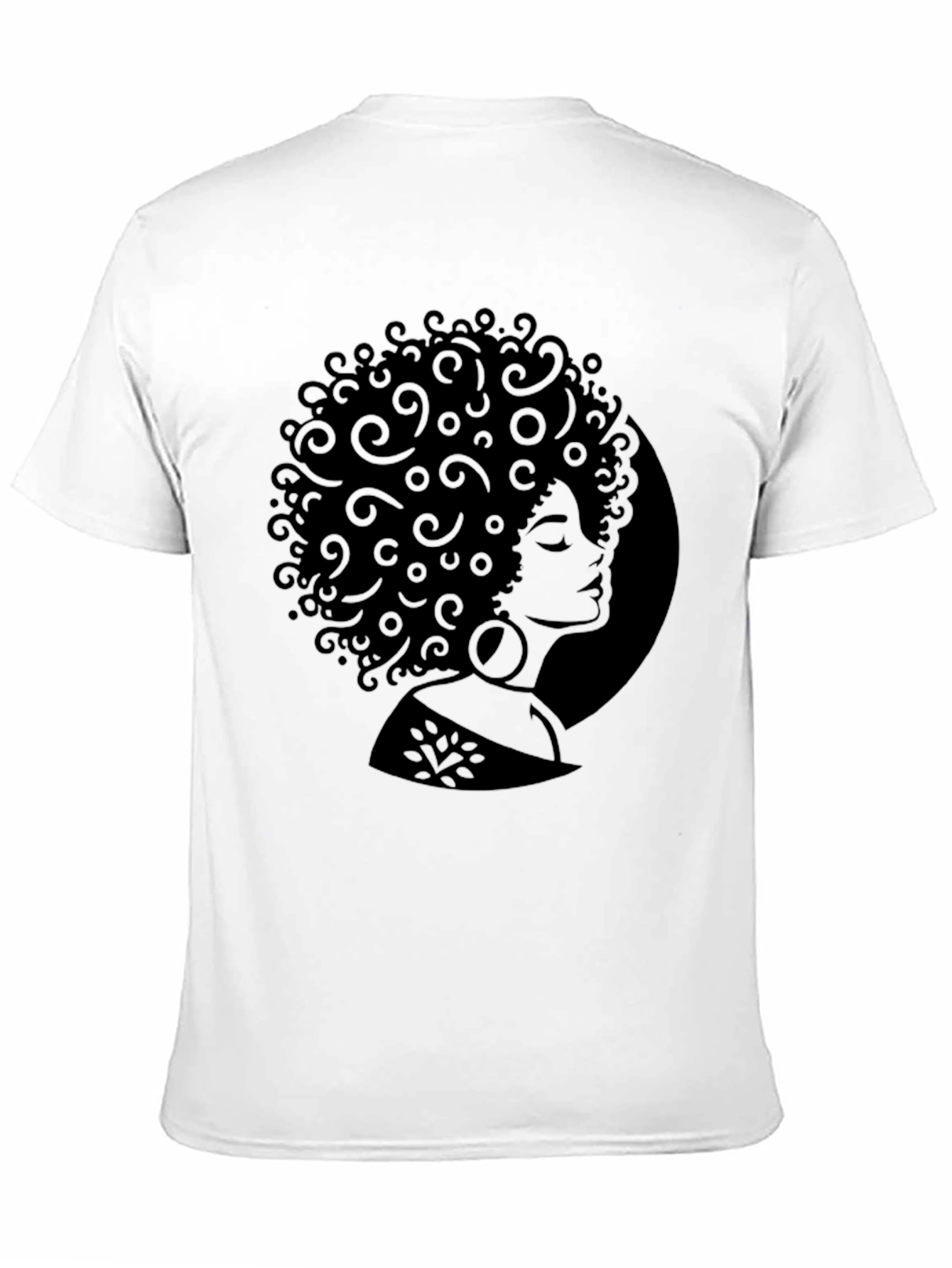 Black Afro Woman Silhouette T-Shirt