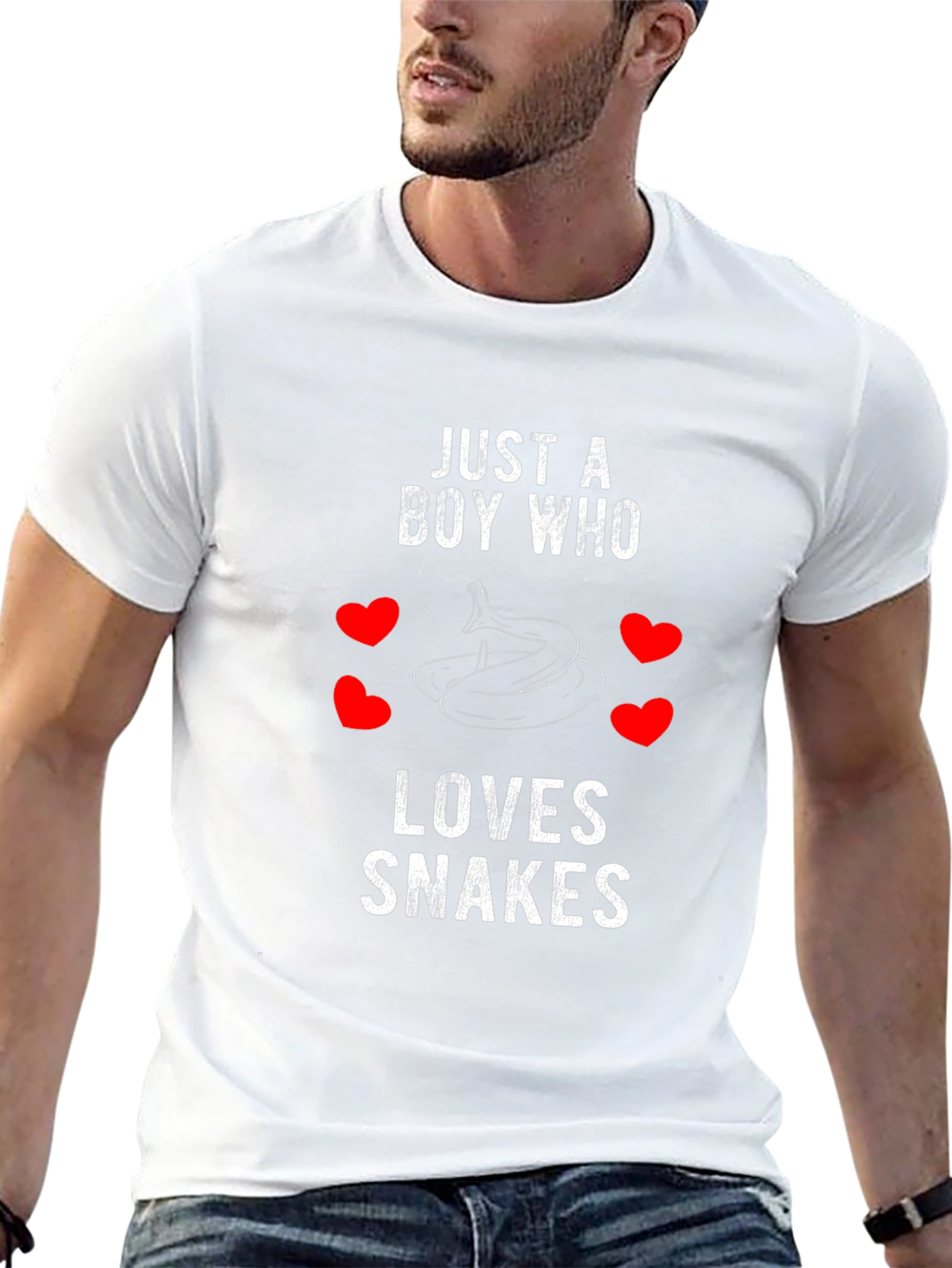 Just a Boy Who Loves Snakes Graphic Tee