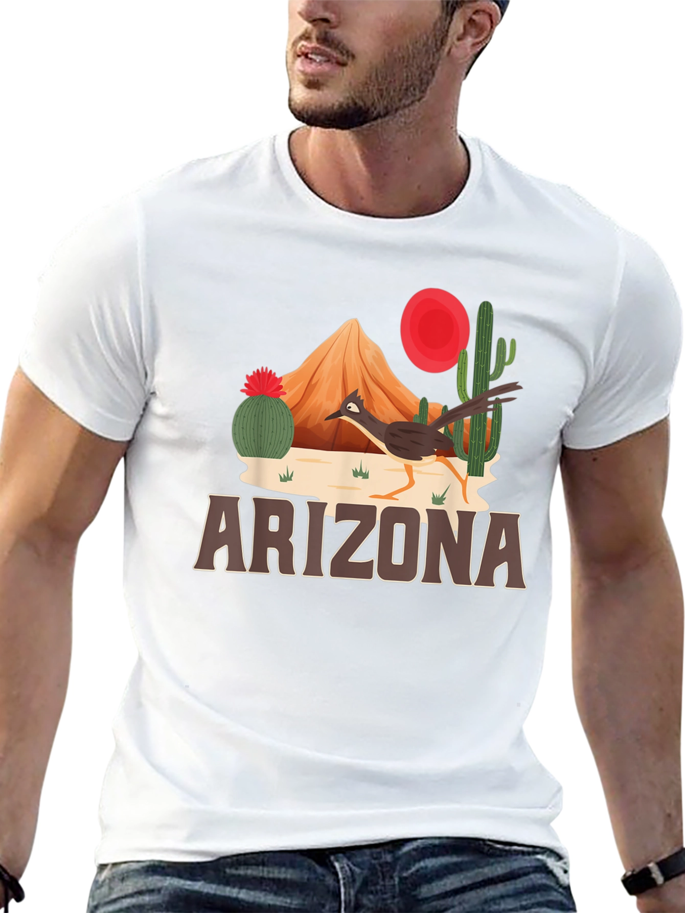Arizona Desert Roadrunner Graphic Tee