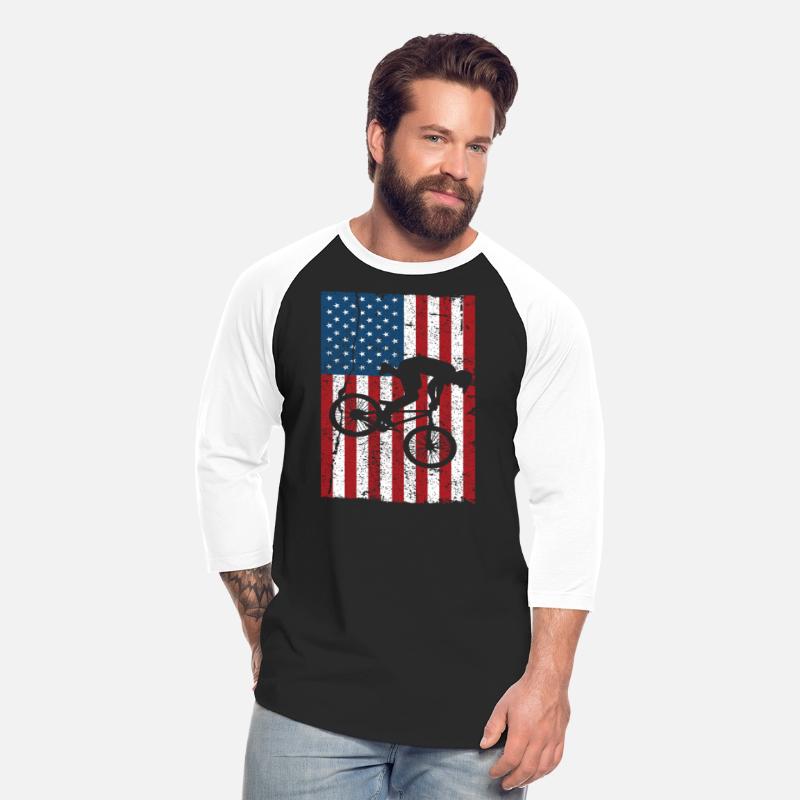 Vintage American Flag Bike Racing Gifts Kids BMX