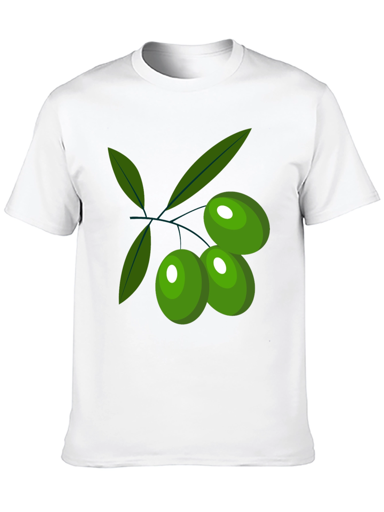 Olive Branch Graphic T-Shirt - Casual Style