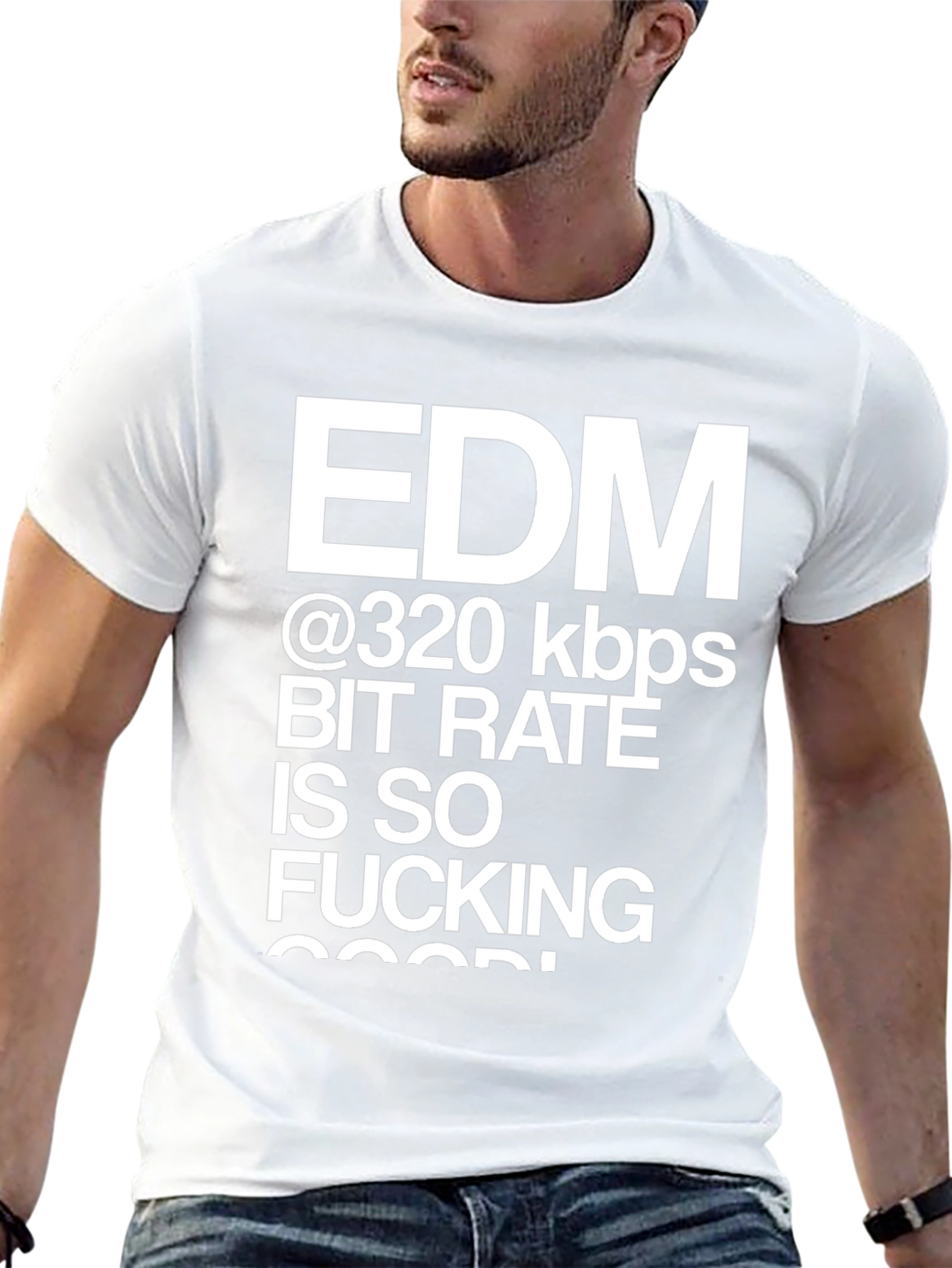EDM 320 kbps Bit Rate Graphic T-Shirt