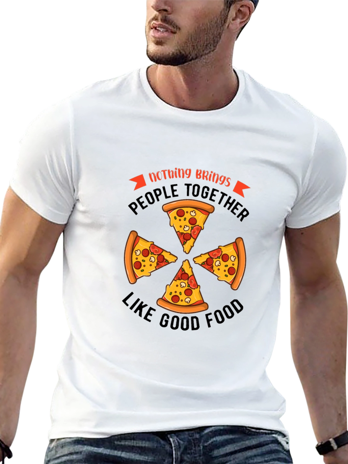 Pizza Lovers T-Shirt - Food Brings People Together