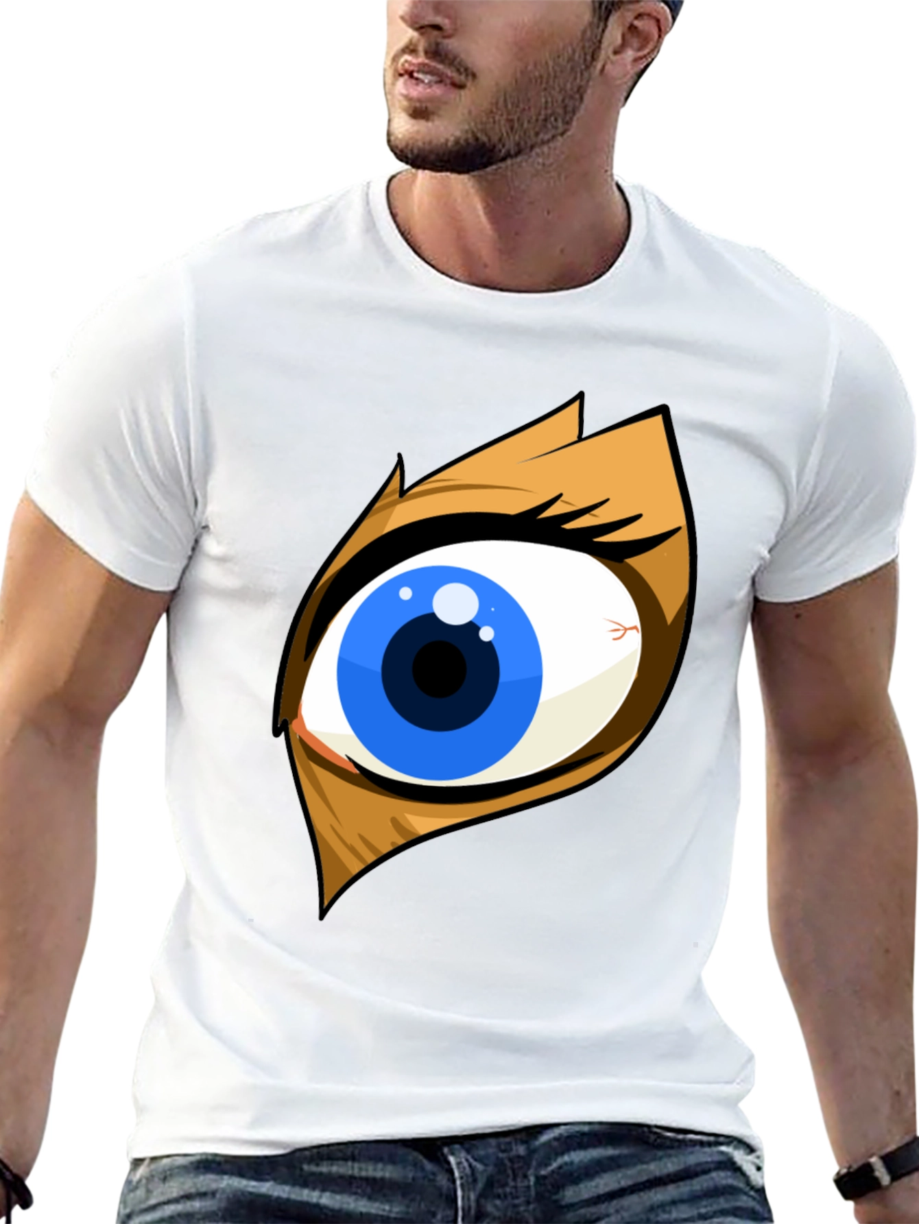 Eye Graphic Black T-Shirt - Bold Statement Tee