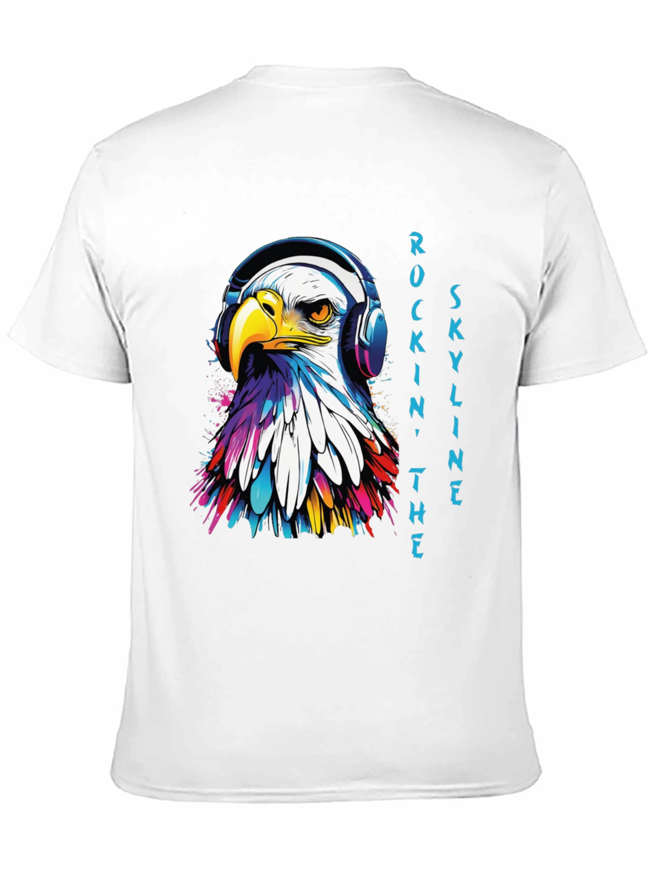 Rockin Eagle Skyline Graphic Tee