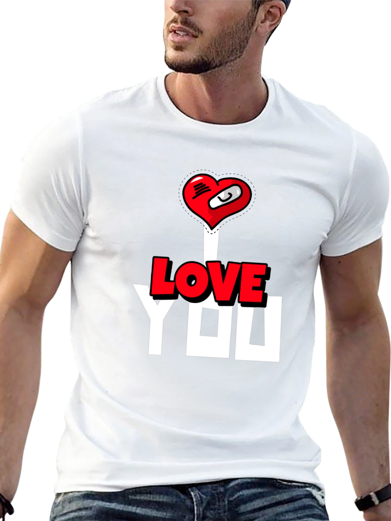 I Love You T-Shirt - Heart Graphic Tee