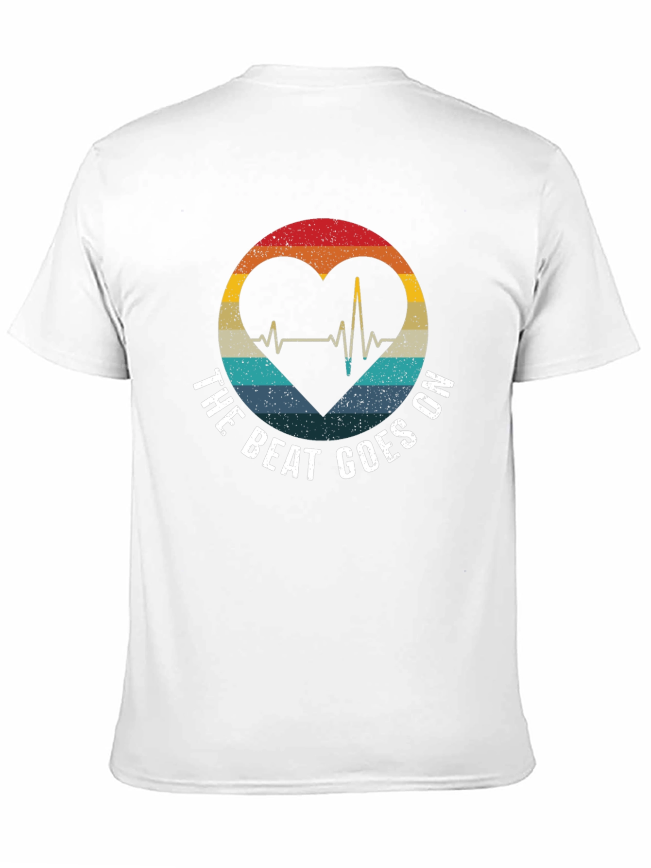 The Beat Goes On Heartbeat Graphic Tee