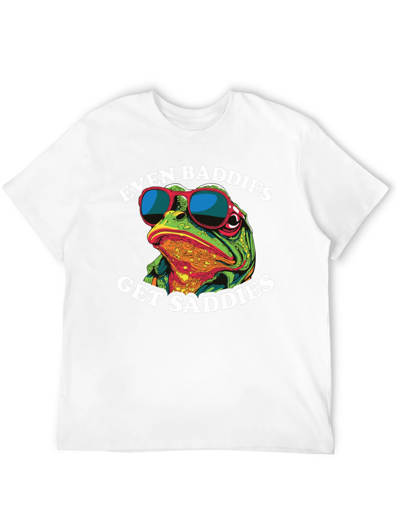 Even Baddies Get Saddies Frog Graphic Tee