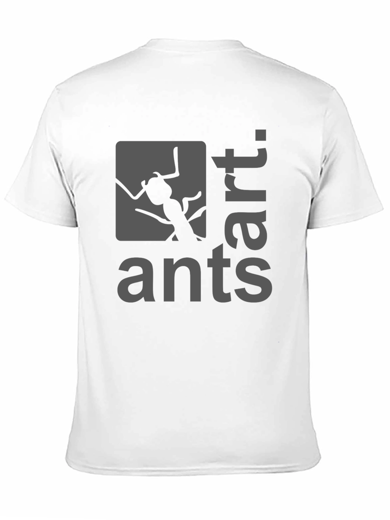 Ants Art Graphic T-Shirt - Black Cotton Blend