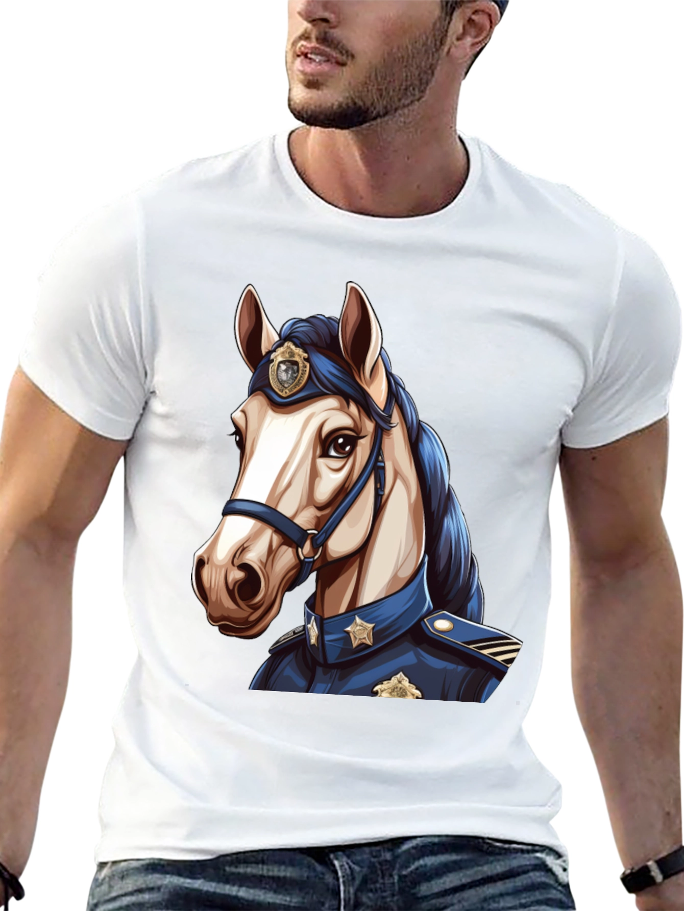 Horse in Uniform T-Shirt