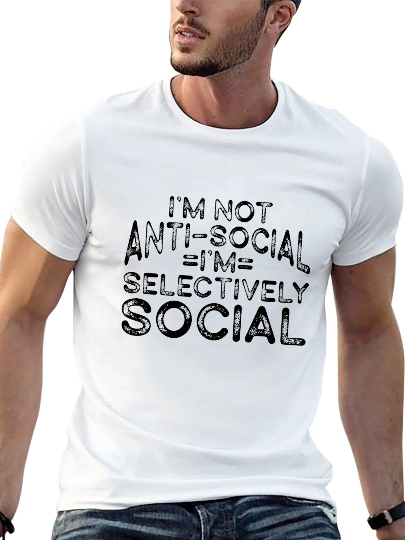 Im Not Antisocial Graphic Tee
