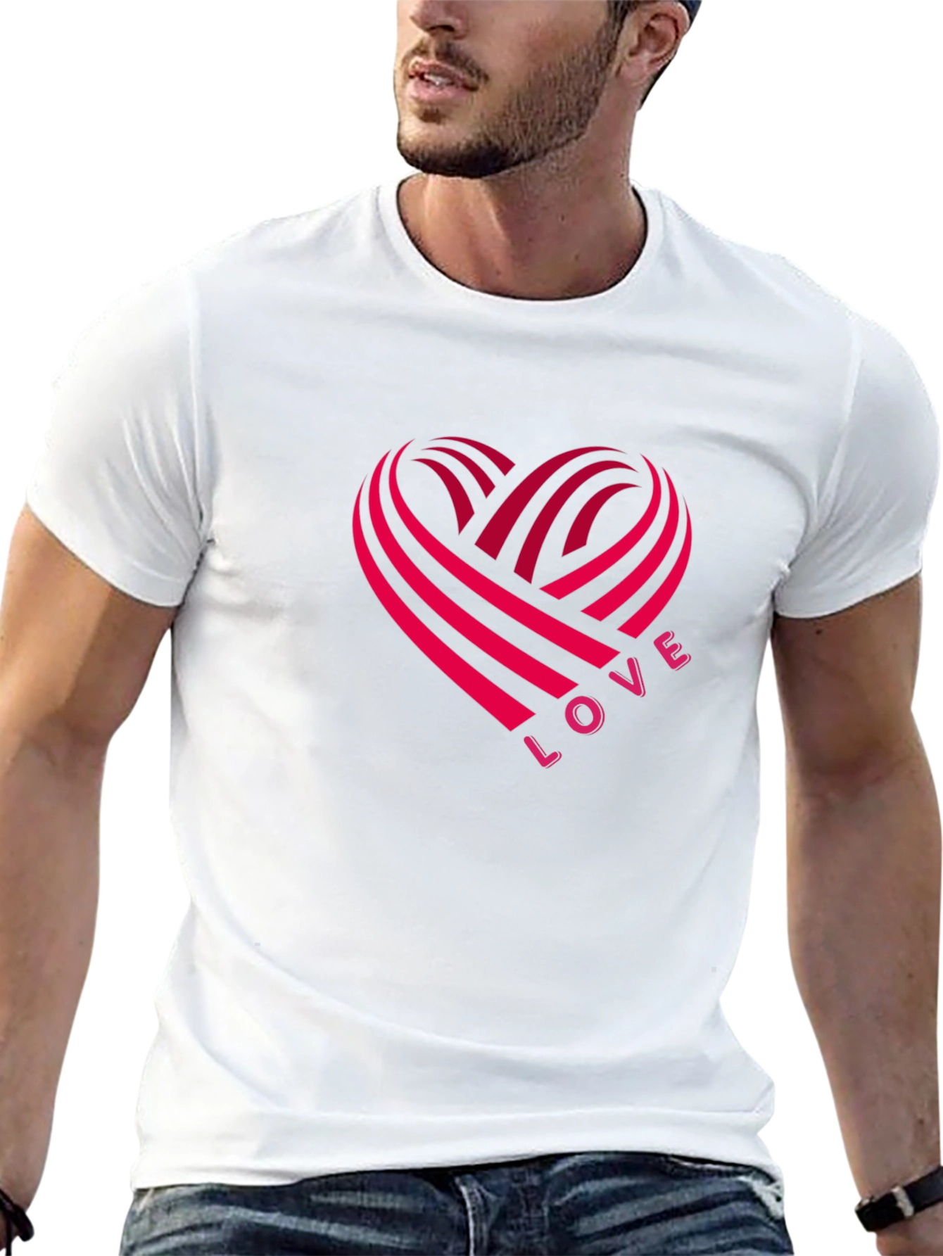 Love Heartbeat Graphic T-Shirt - Valentines Day Gift