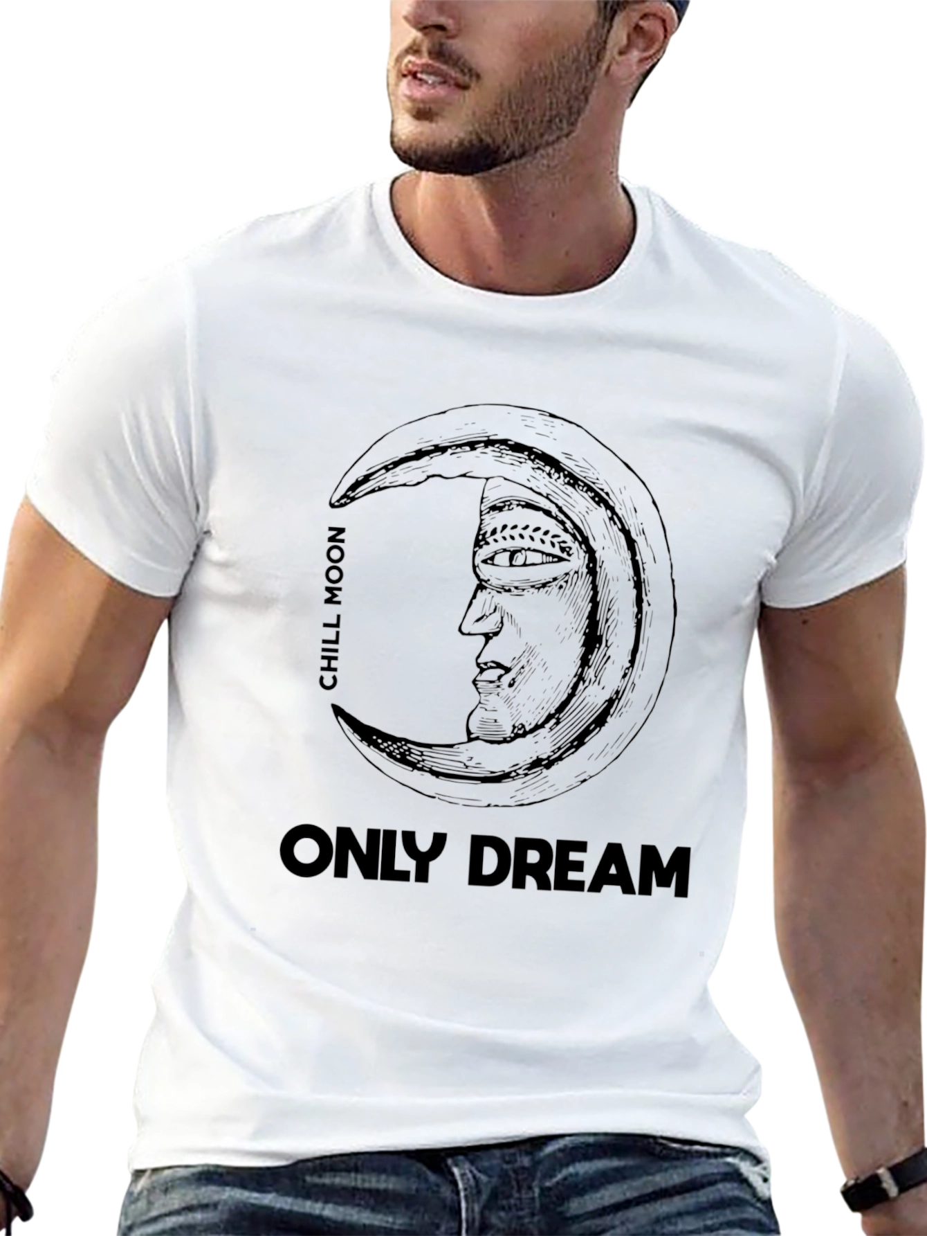 Chill Moon Only Dream Graphic Tee
