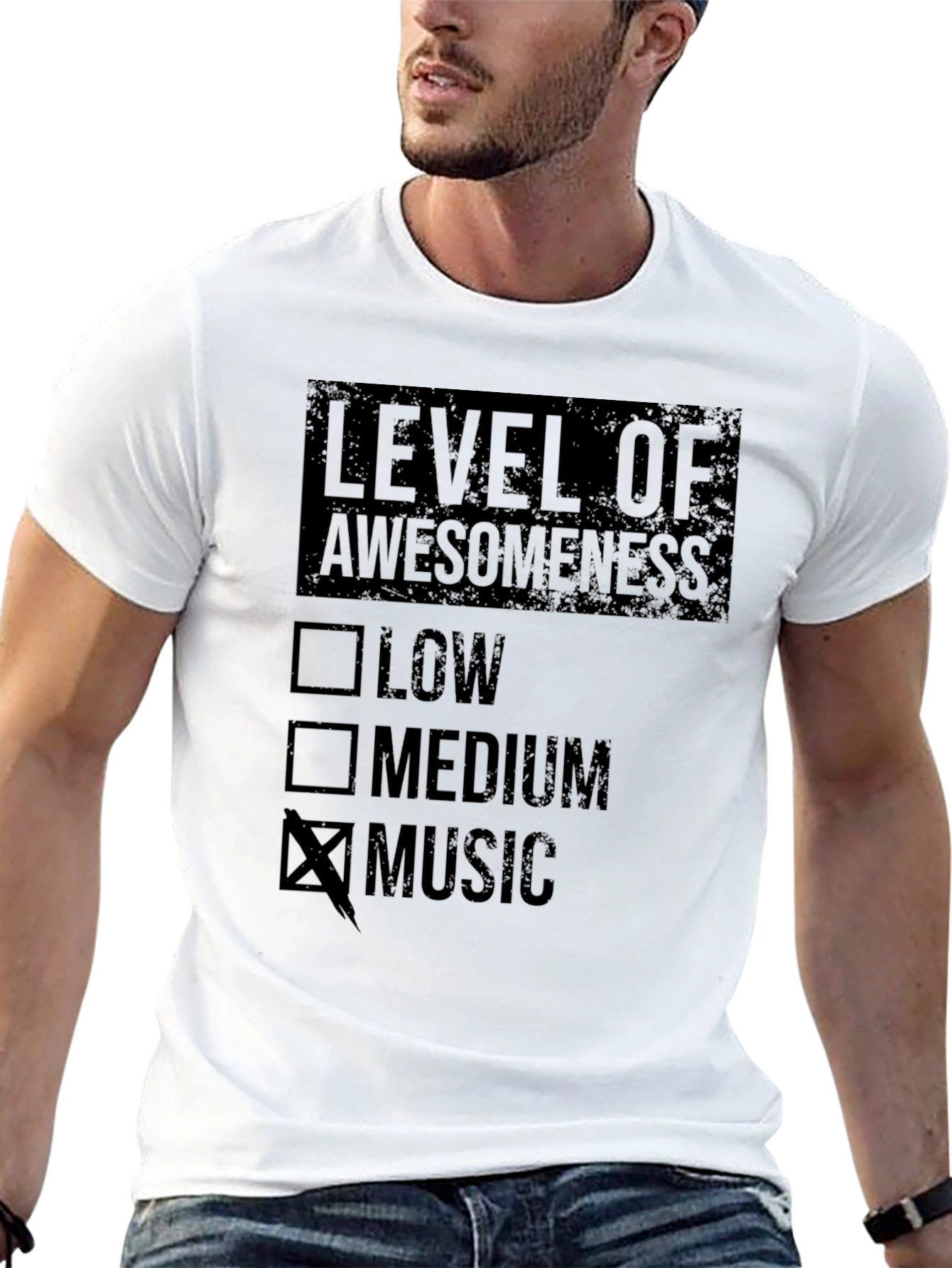 Level of Awesomeness Music T-Shirt