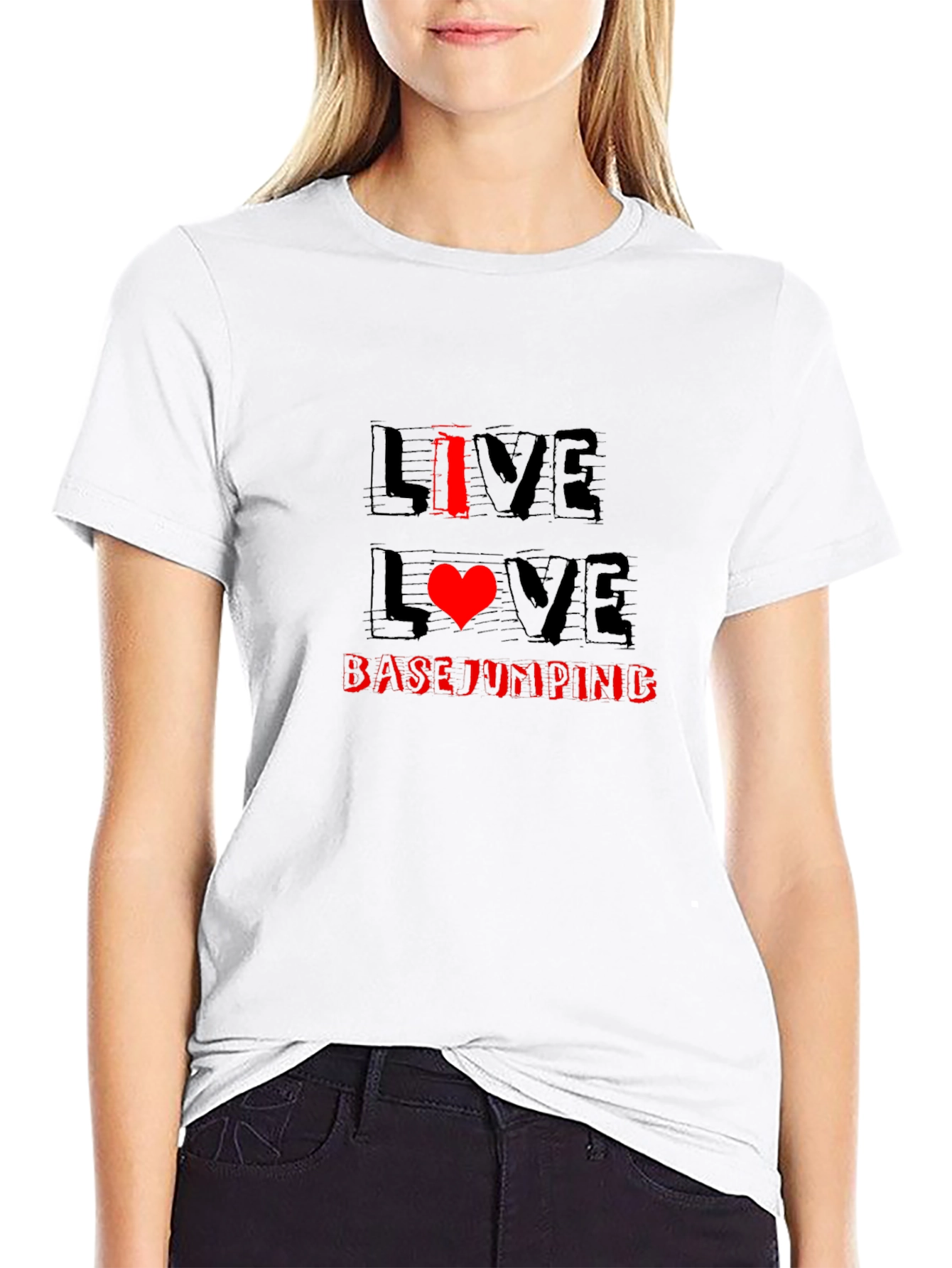 Live Love Base Jumping Black T-Shirt
