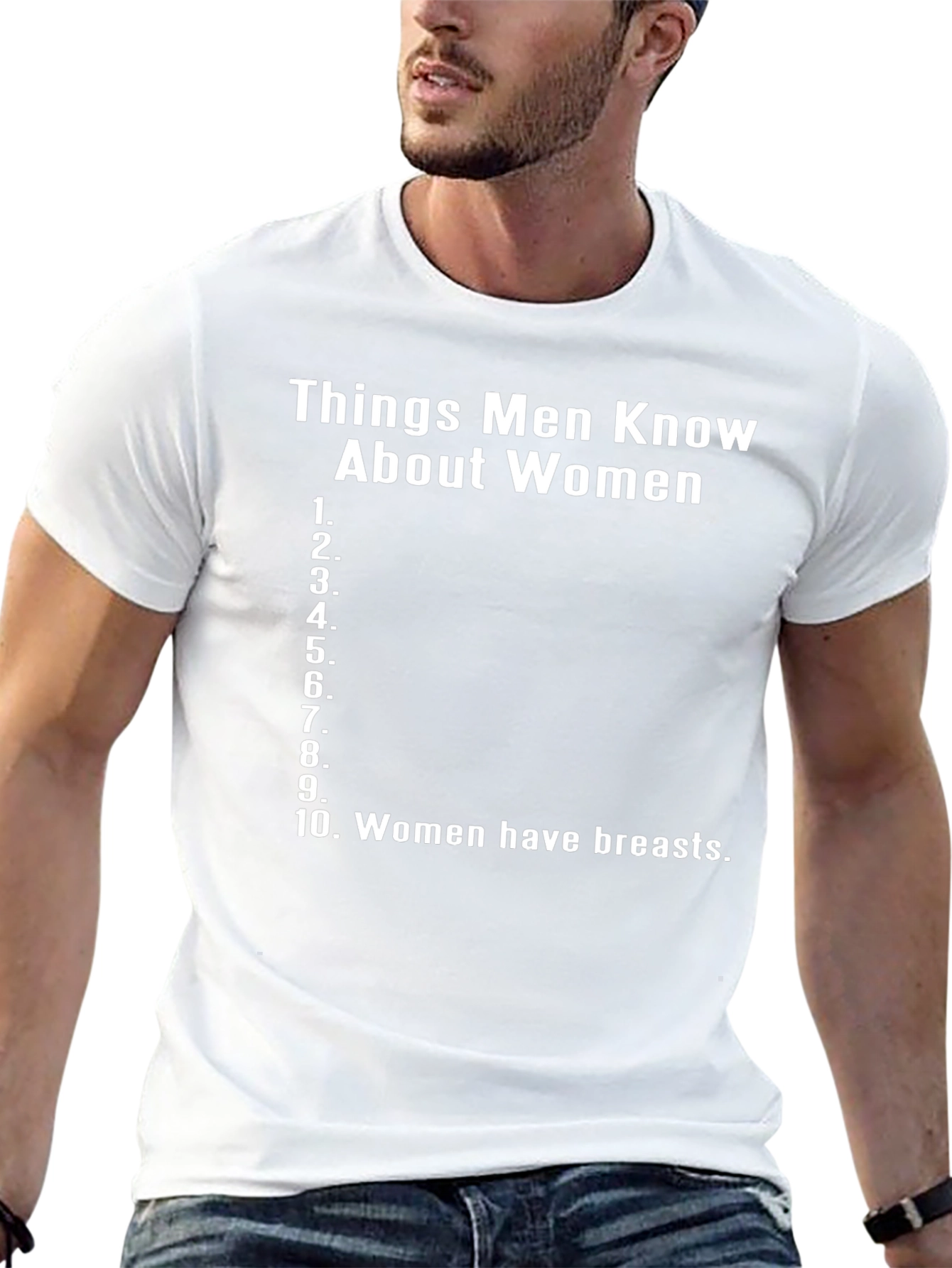 Funny Things Men Know About Women Black T-Shirt