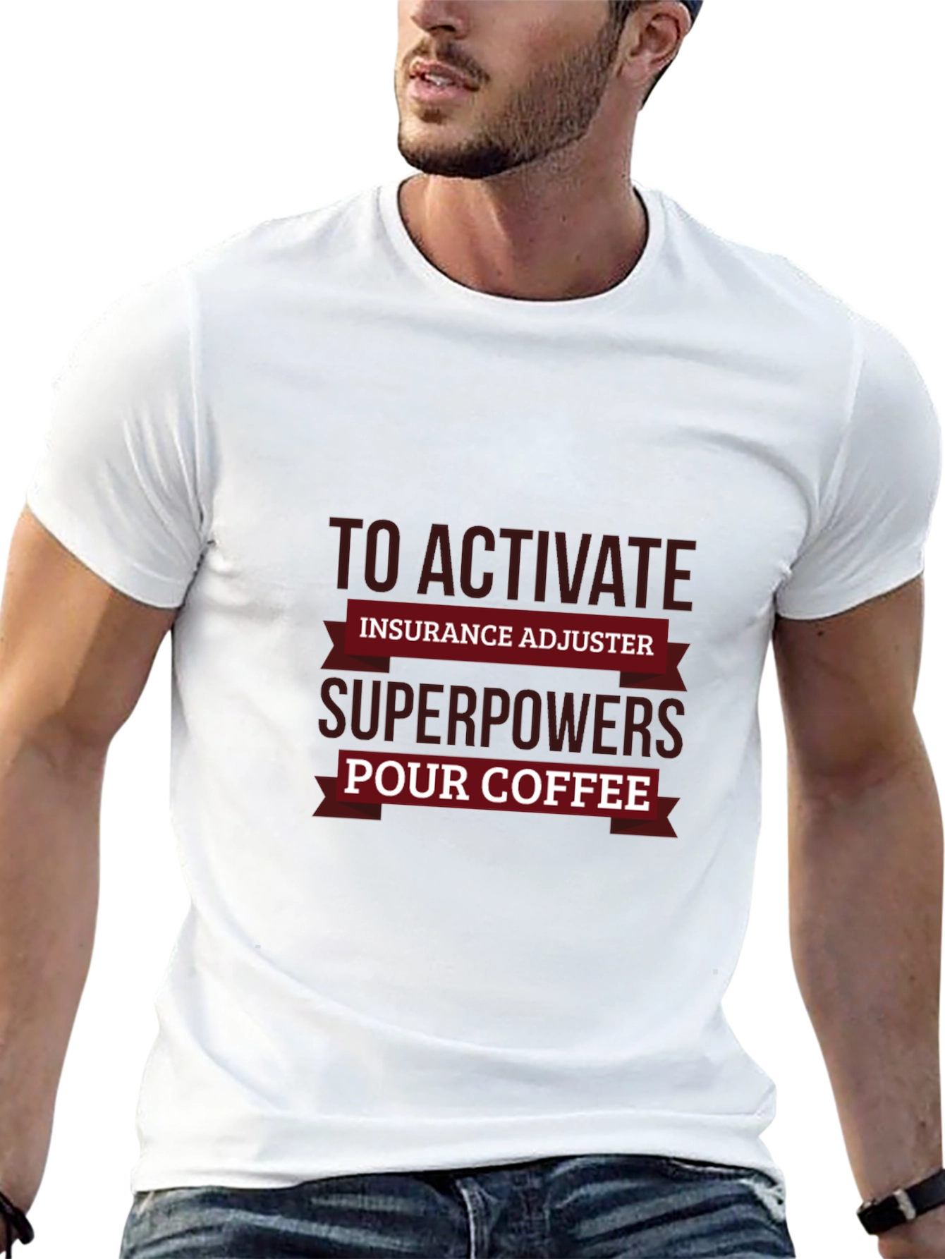 Insurance Adjuster Superpowers Coffee T-Shirt