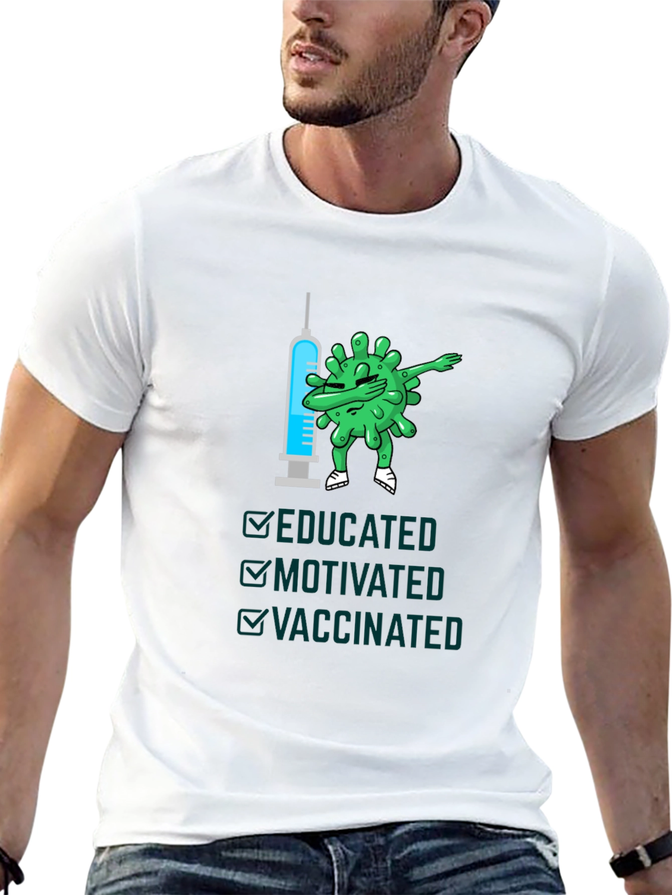 Educated Motivated Vaccinated T-Shirt