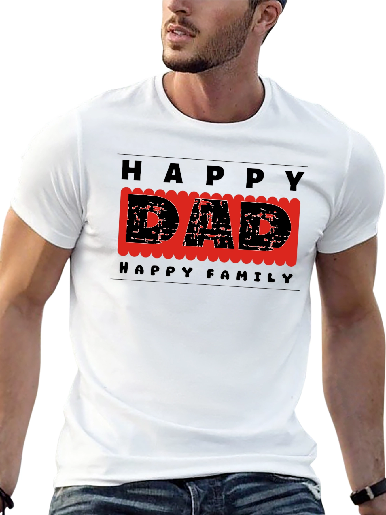 Happy Dad T-Shirt - Family Celebration Tee