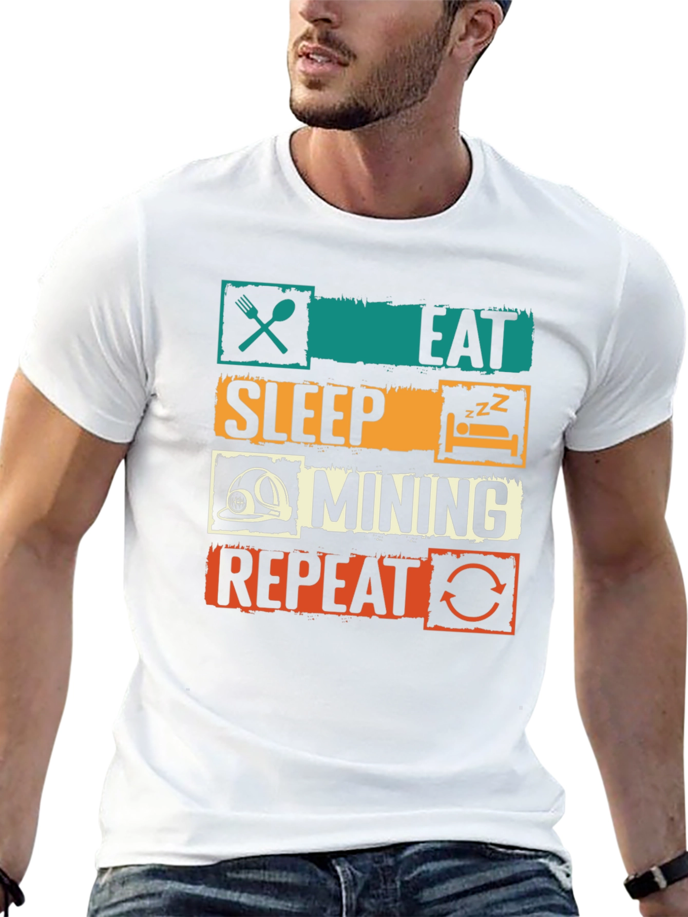 Eat Sleep Mining Repeat T-Shirt