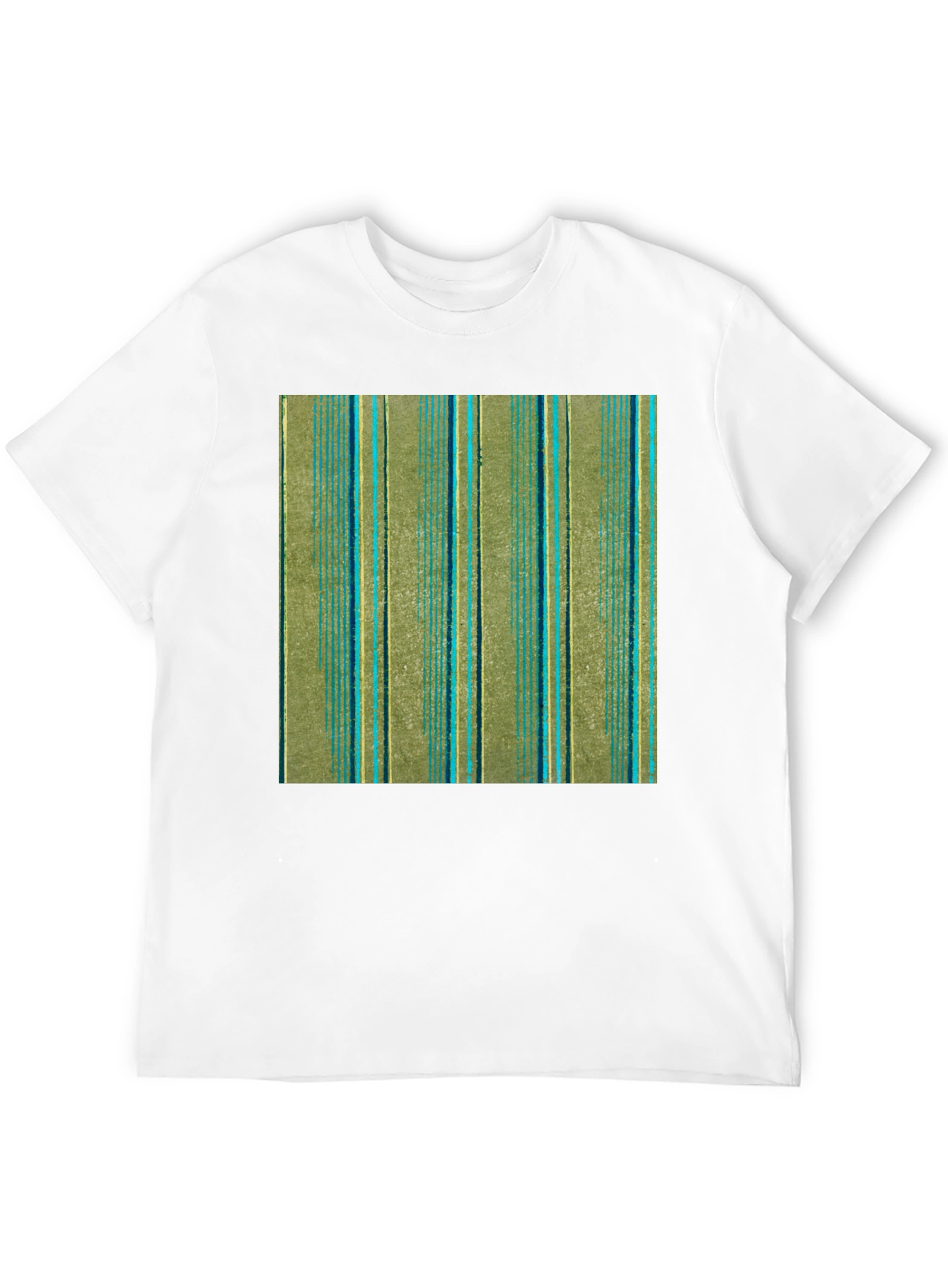 Striped Pattern Black T-Shirt