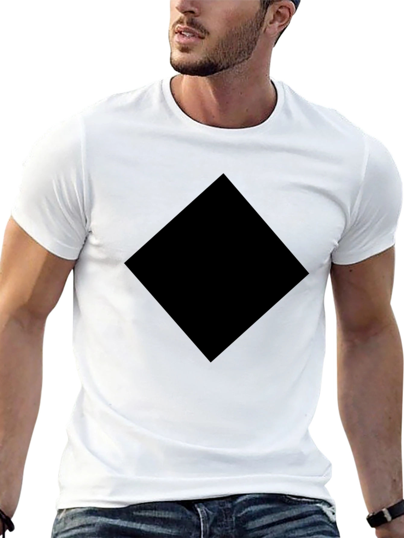 Black Diamond Graphic Tee - Modern Streetwear Style