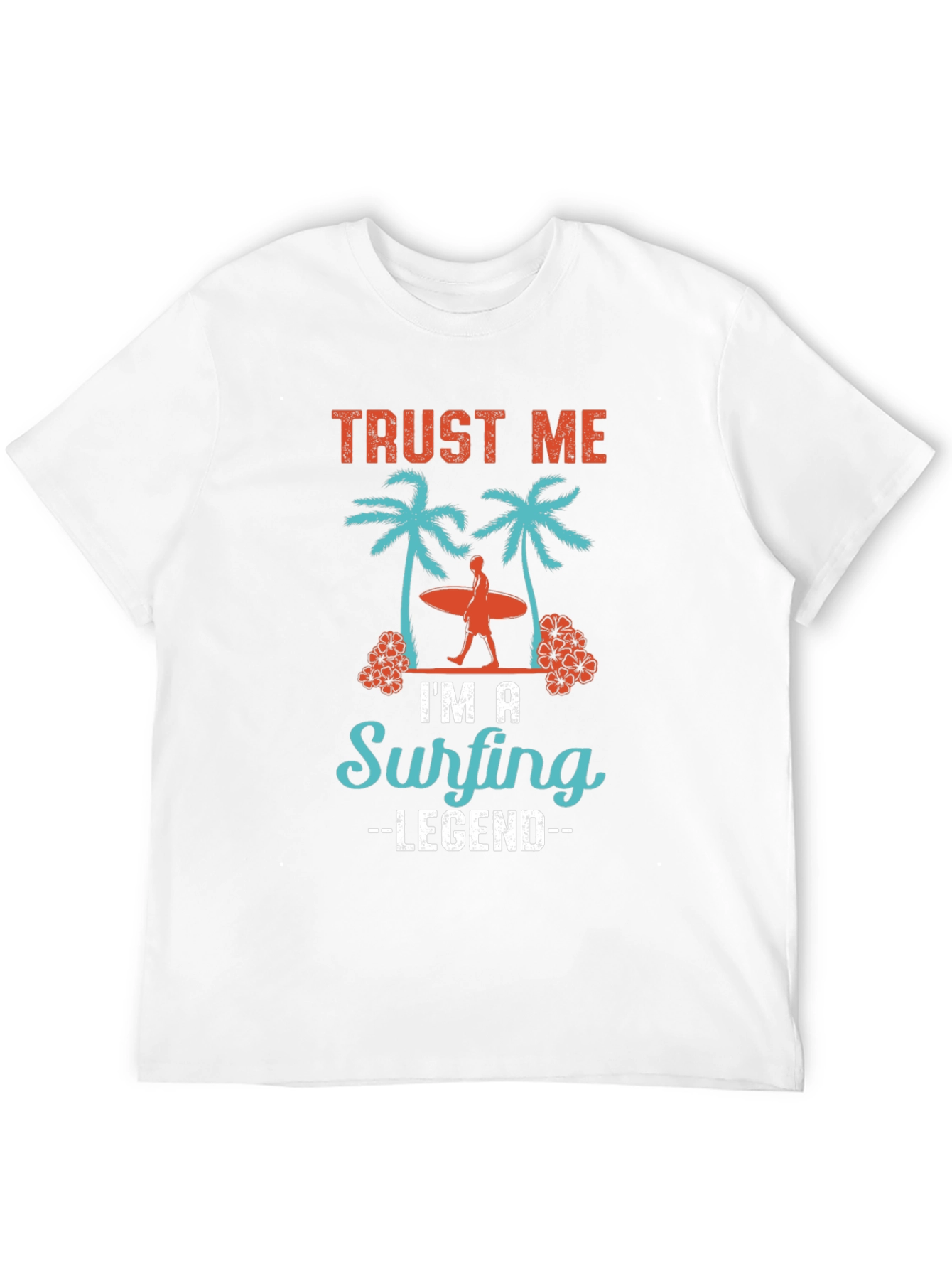Surfing Legend Tee - Tropical Graphic Design