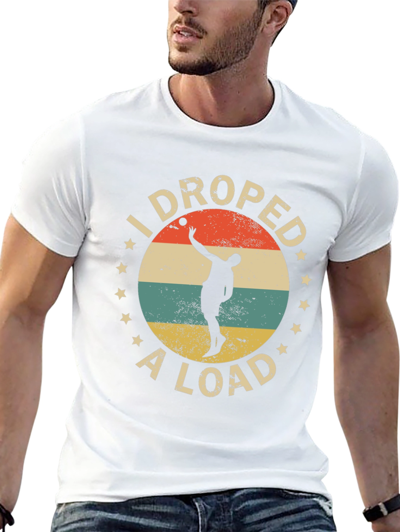 I Droped a Load Retro Style Black T-Shirt