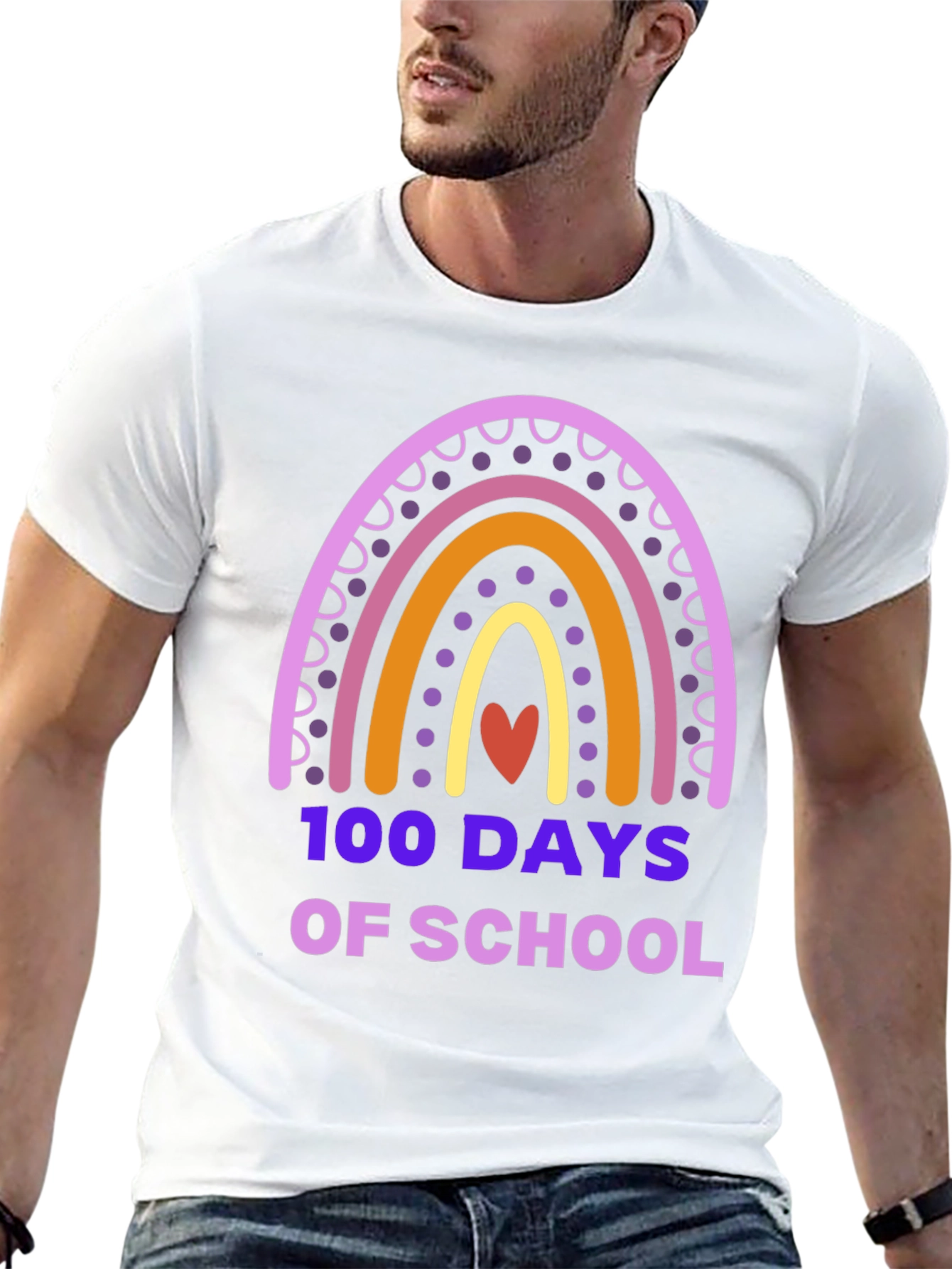 100 Days of School Rainbow T-Shirt