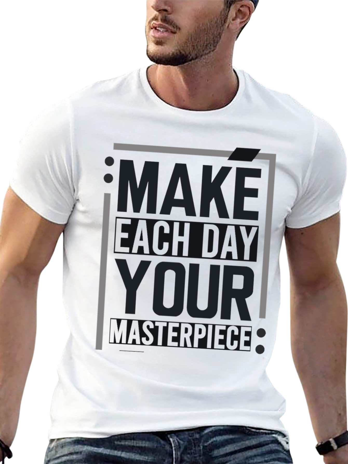 Make Today Your Masterpiece Black Graphic Tee