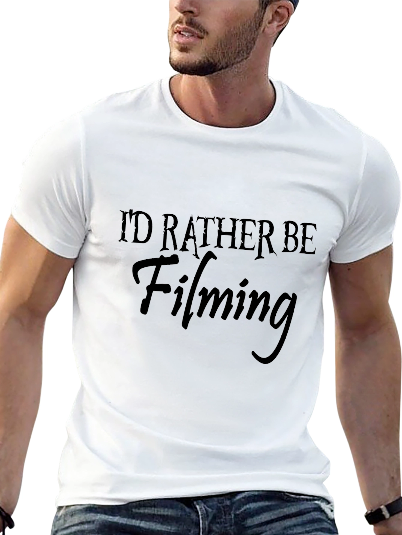 Id Rather Be Filming Black T-Shirt