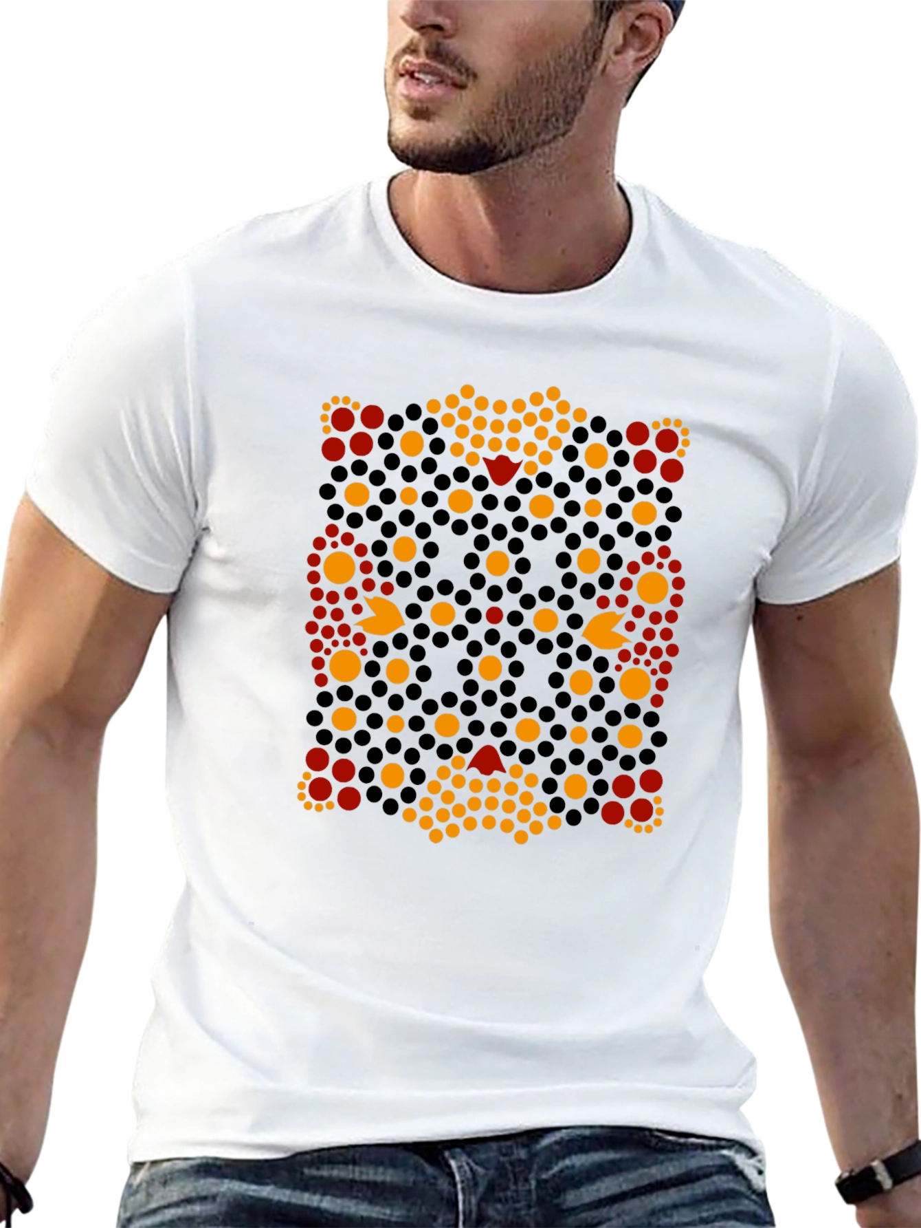 Abstract Geometric Patterned Tee