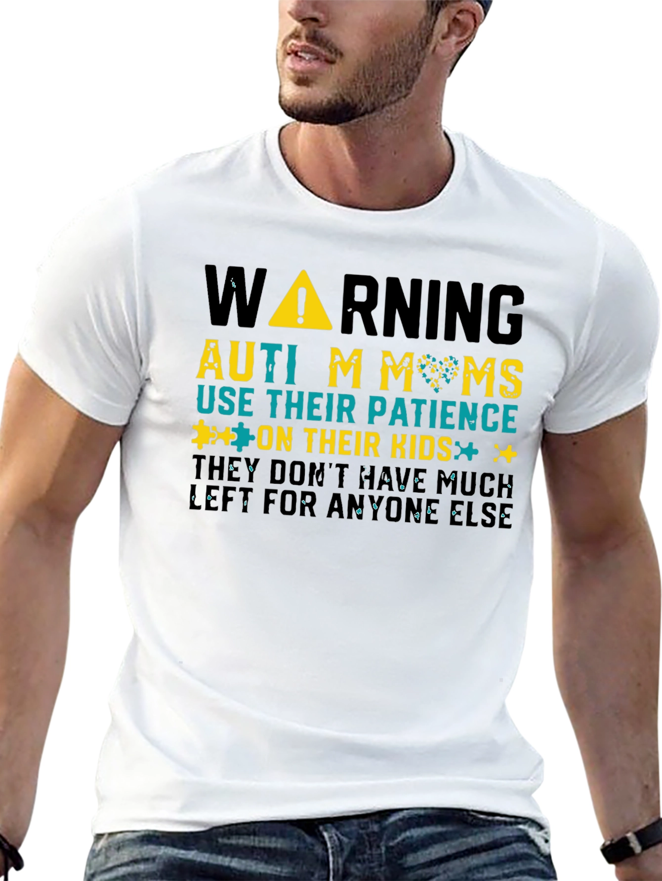 Autism Moms Warning Graphic Tee