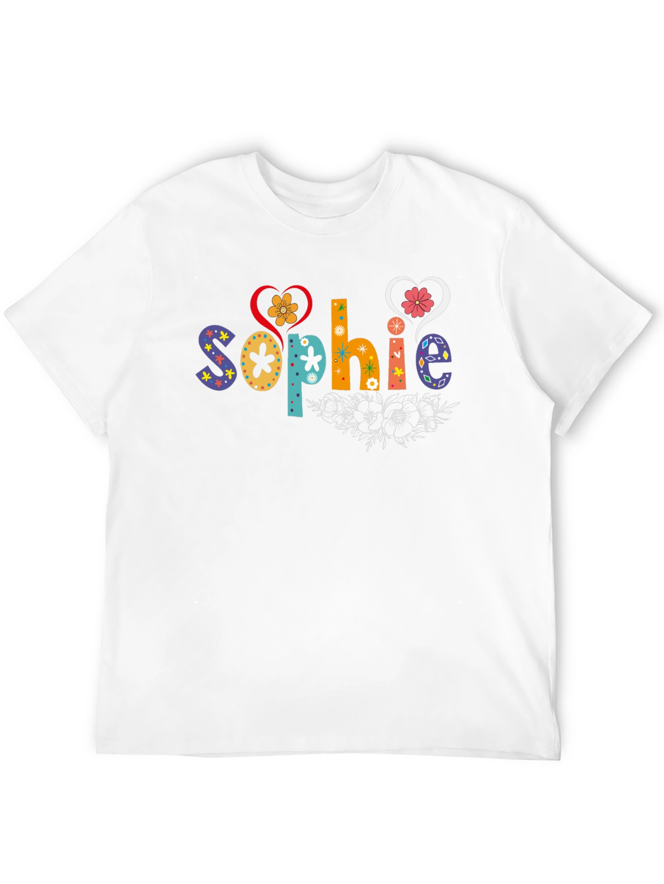 Sophie Heart Flower Graphic Tee
