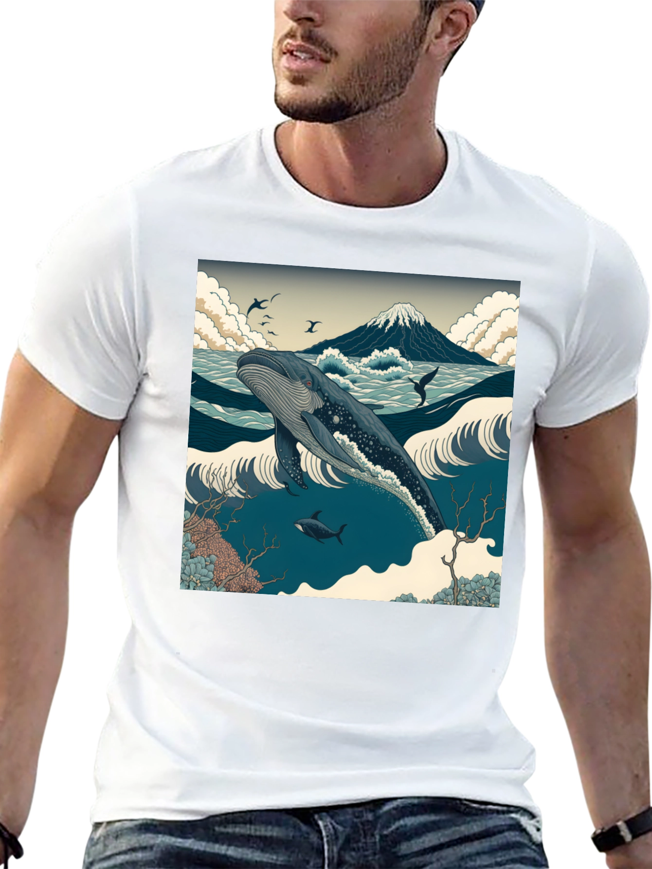 Whale Print T-Shirt