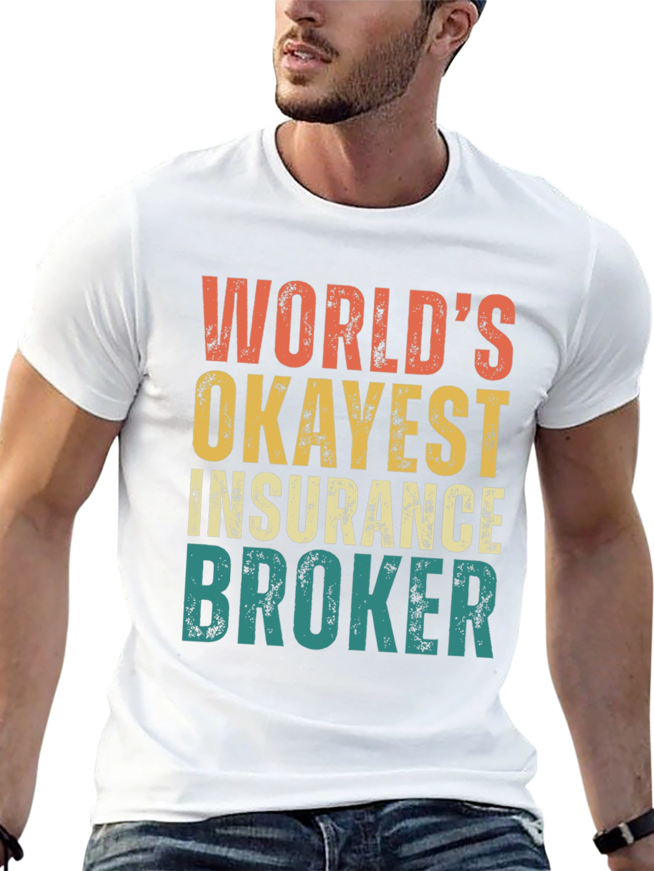 Worlds Okayest Insurance Broker Graphic Tee