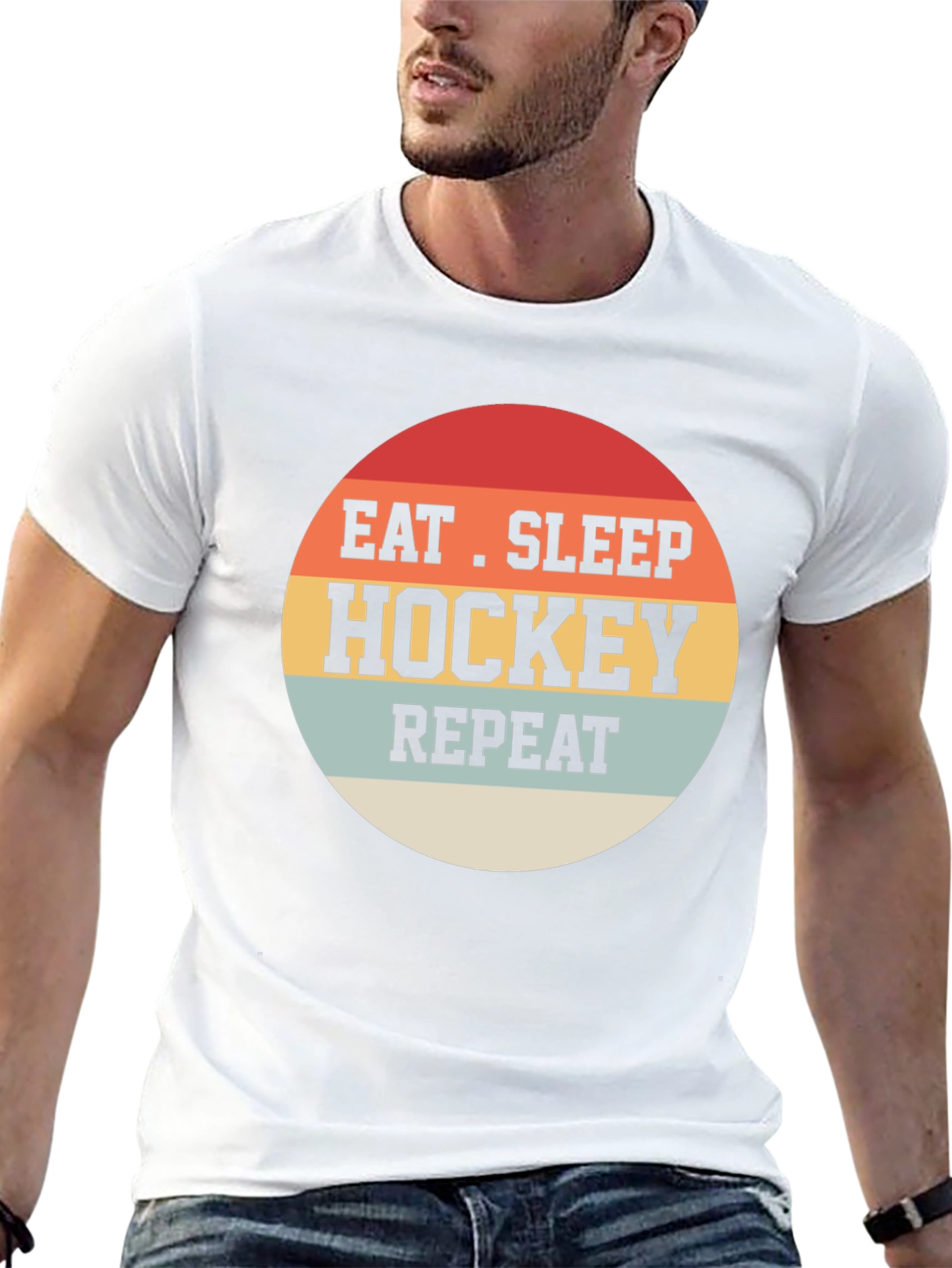 Eat Sleep Hockey Repeat T-Shirt