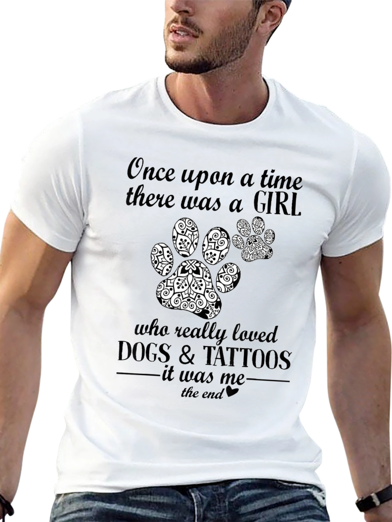 Girl Who Loved Dogs & Tattoos T-Shirt