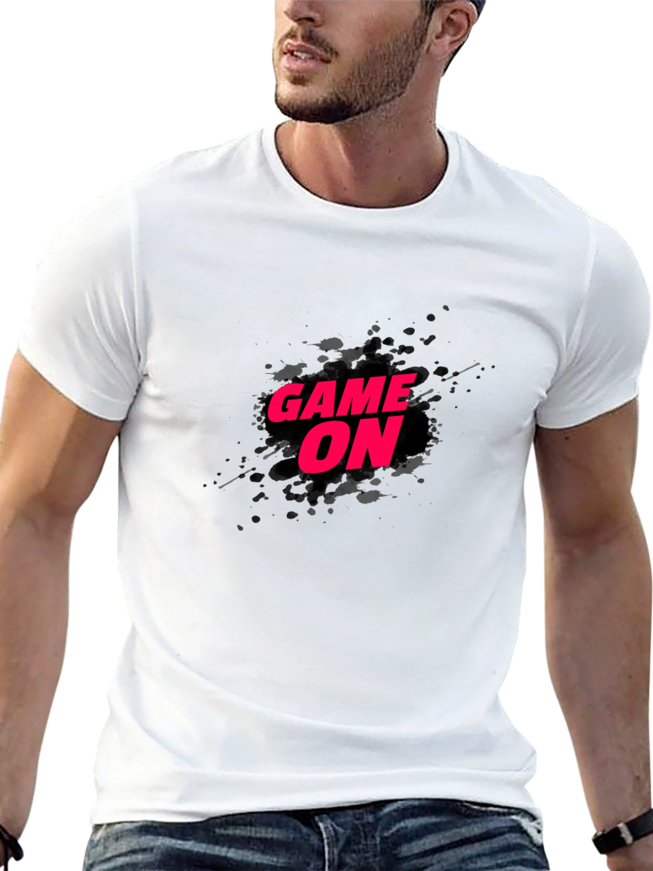 Game On Black T-Shirt - Stylish Gaming Apparel