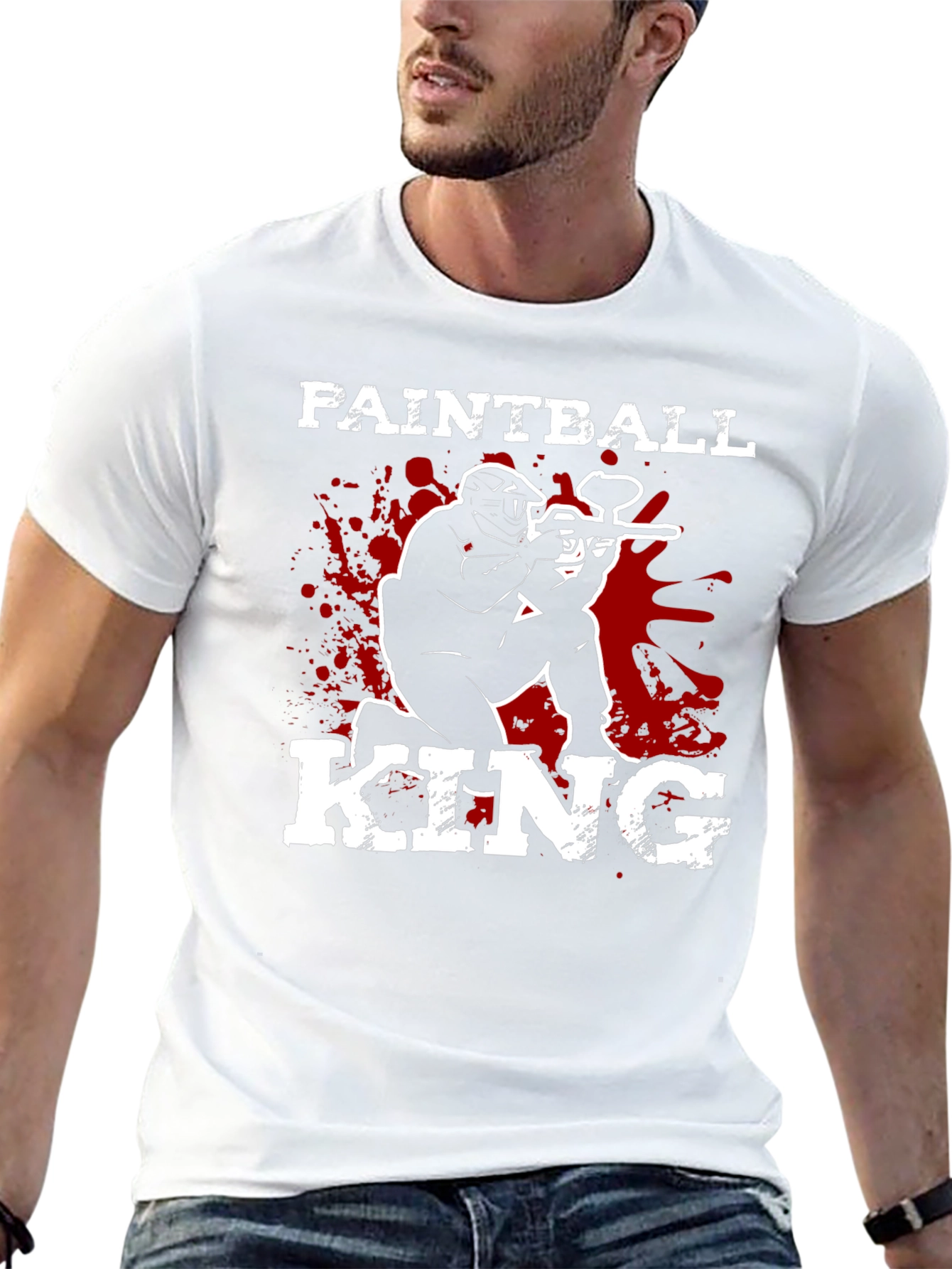Paintball King Black Graphic T-Shirt