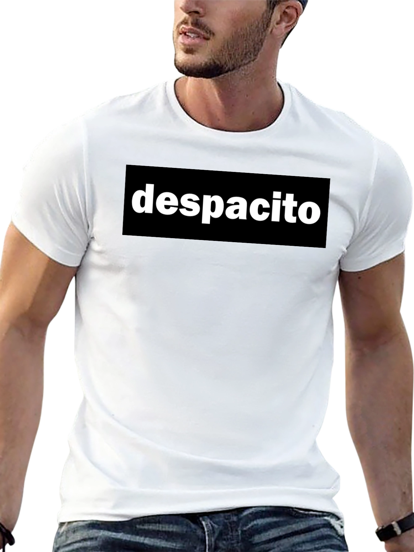 Despacito Graphic Tee - Trendy Black T-Shirt